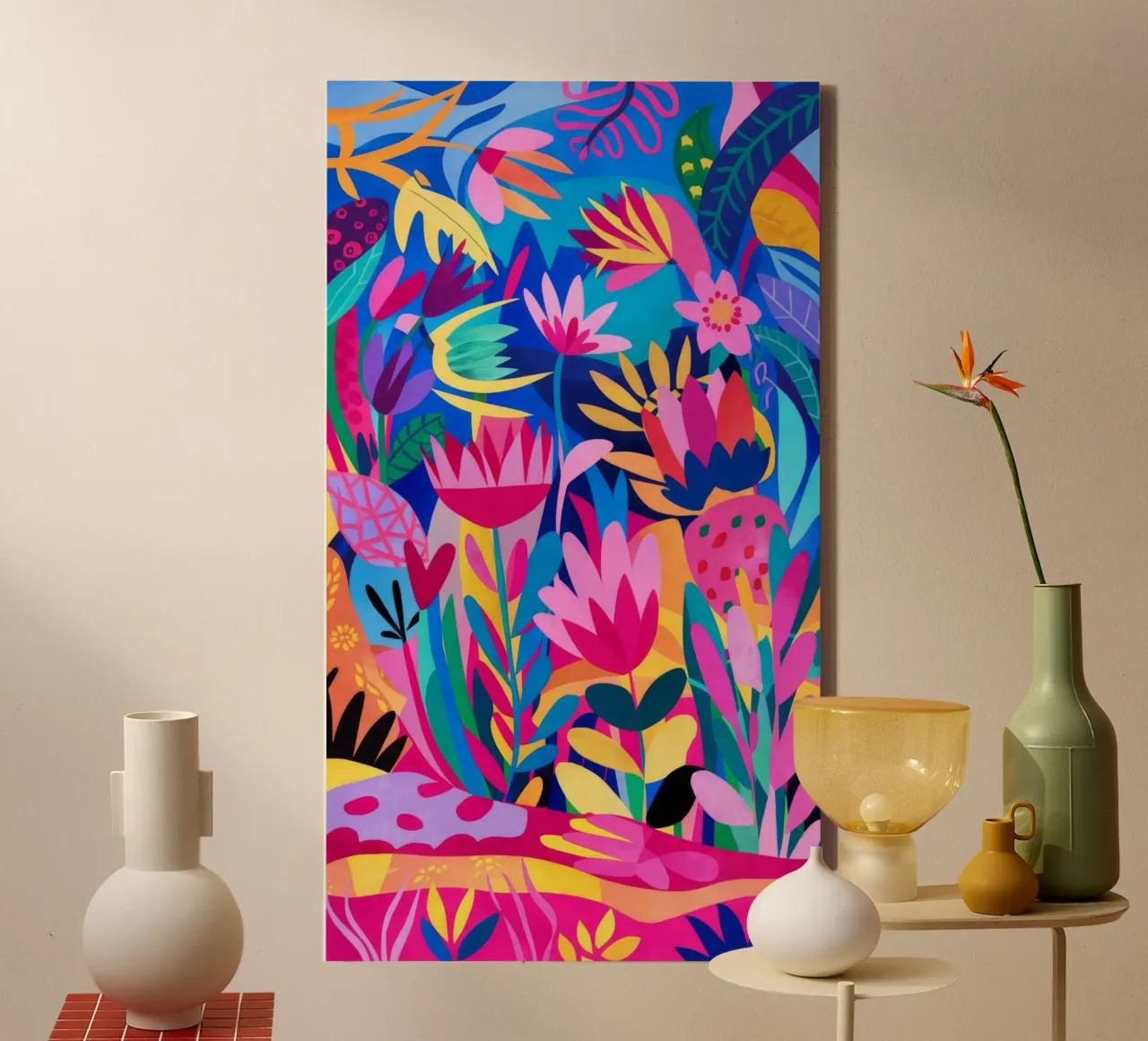 Electric Bloom Chaos canvas by Grande Serene