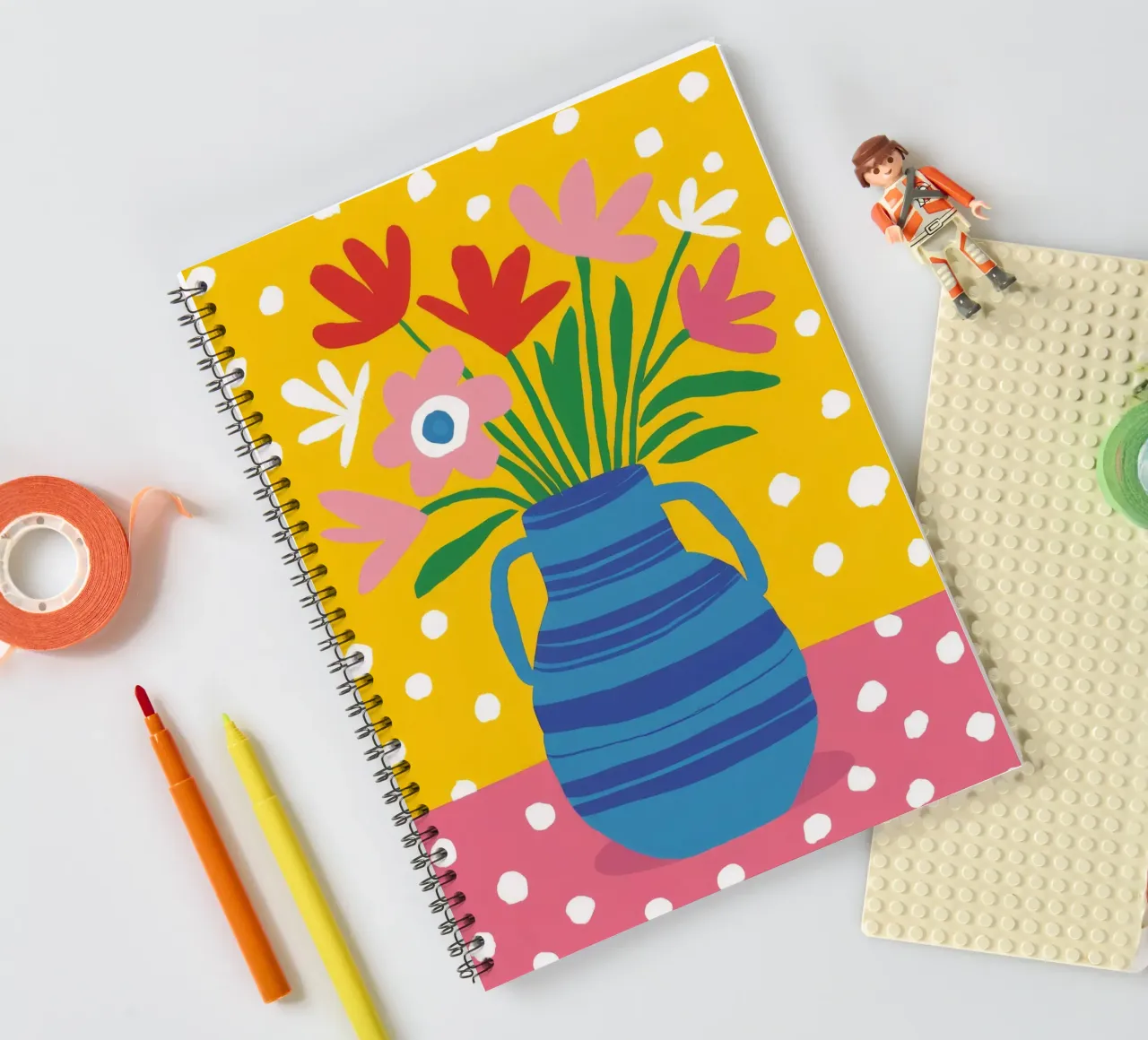Joyful Chaos Bouquet spiral notebook by Moonlite Desire