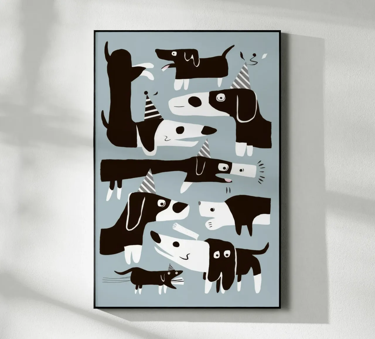 Canine Pattern Fun acrylic glass by Lumie Layers