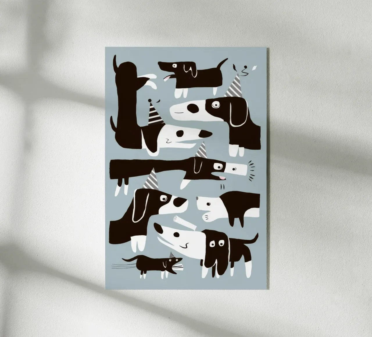 Canine Pattern Fun acrylic glass by Lumie Layers