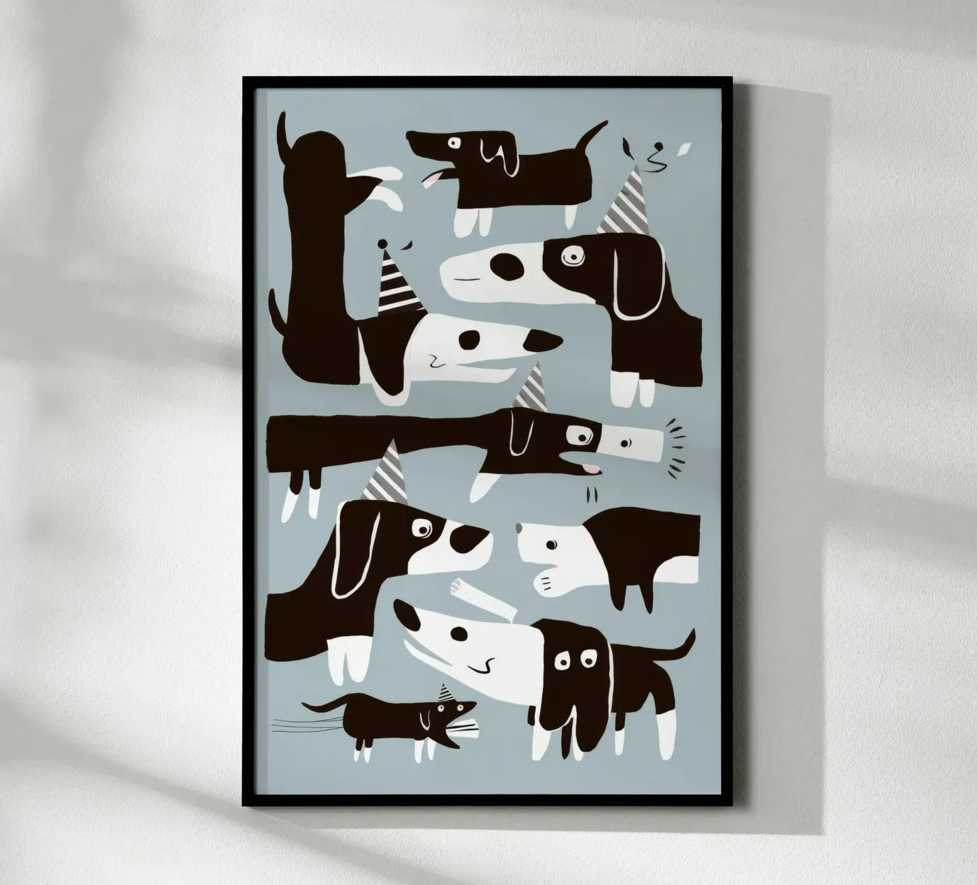 Hundemuster-Spaß Poster von Lumie Layers