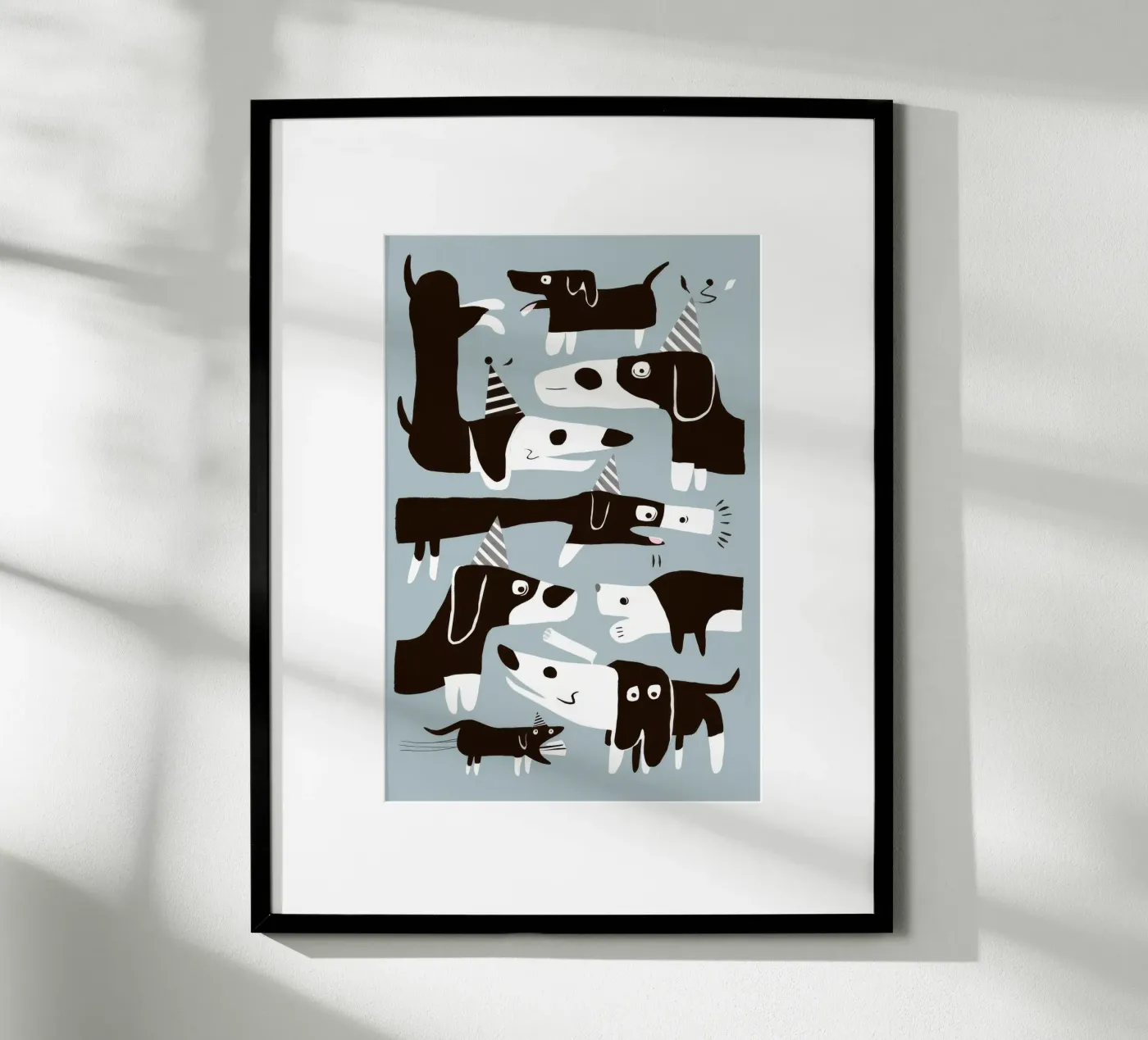 Hundemuster-Spaß Poster von Lumie Layers