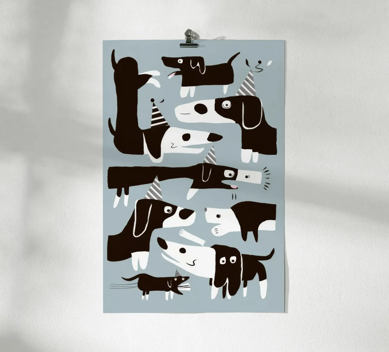 Canine Pattern Fun poster by Lumie Layers