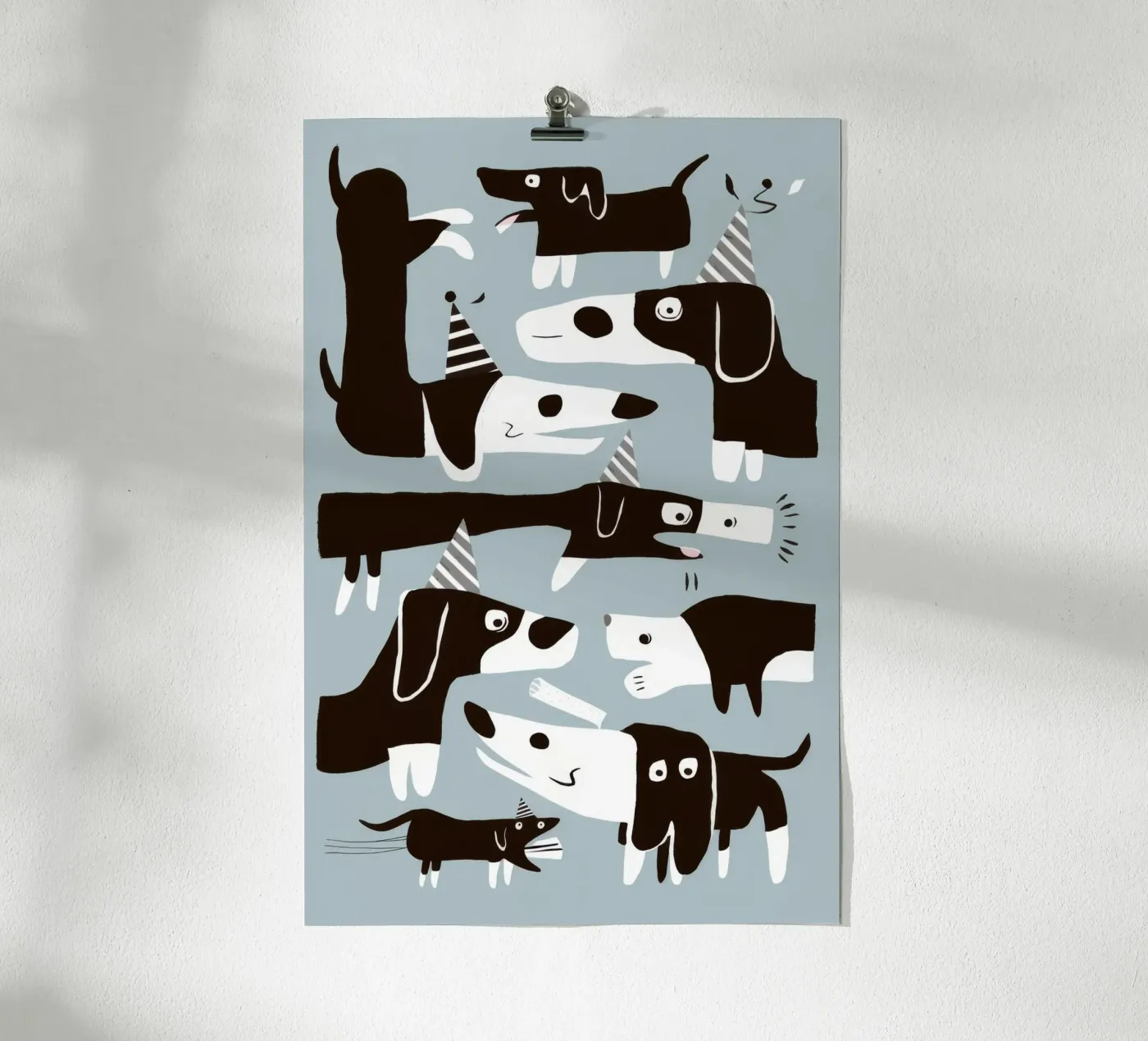 Hundemuster-Spaß Poster von Lumie Layers