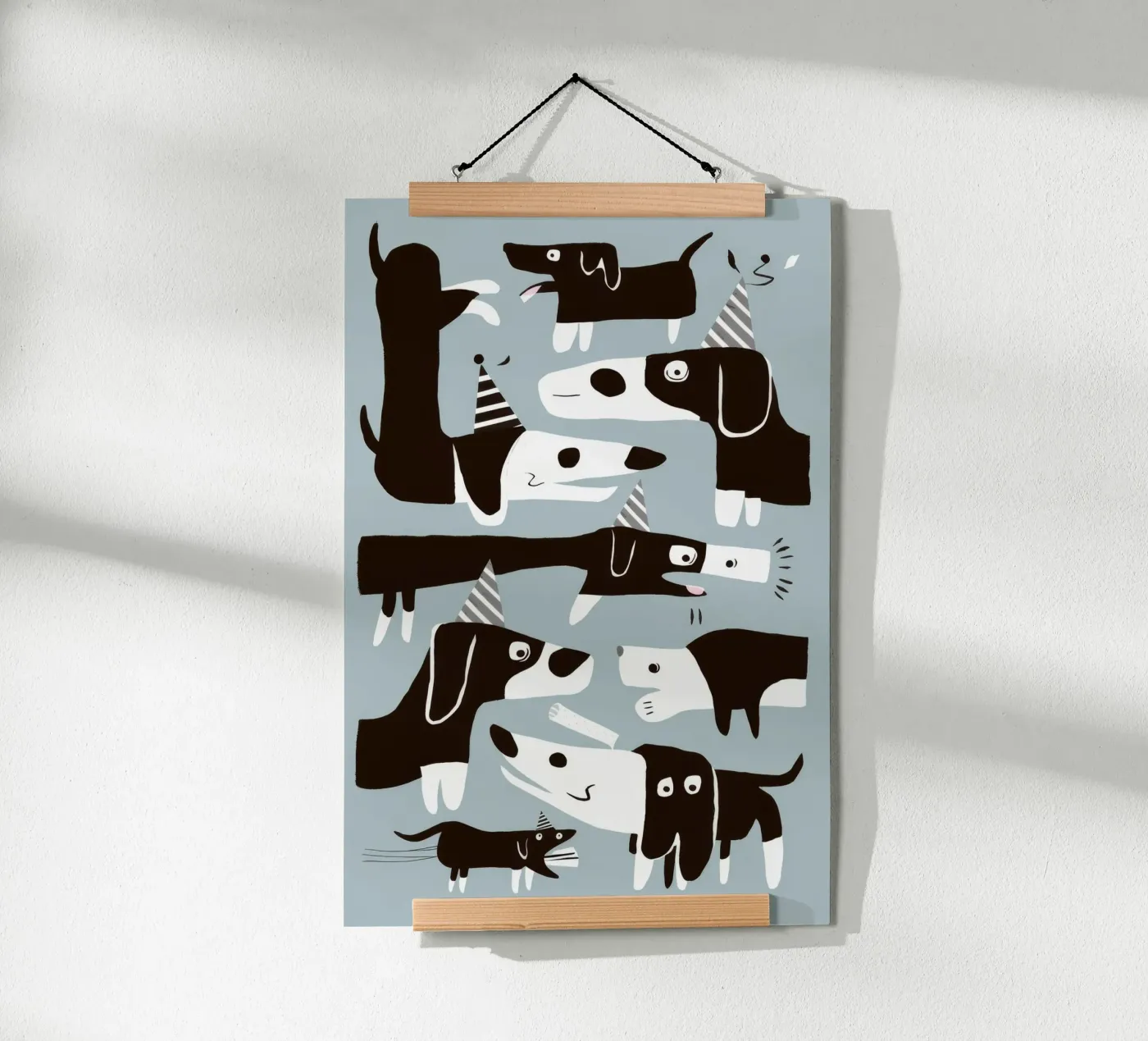 Hundemuster-Spaß Poster von Lumie Layers