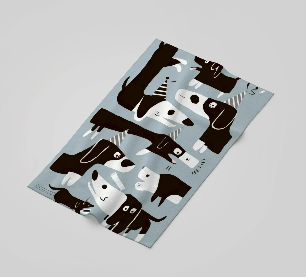 Canine Pattern Fun beach towel by Lumie Layers