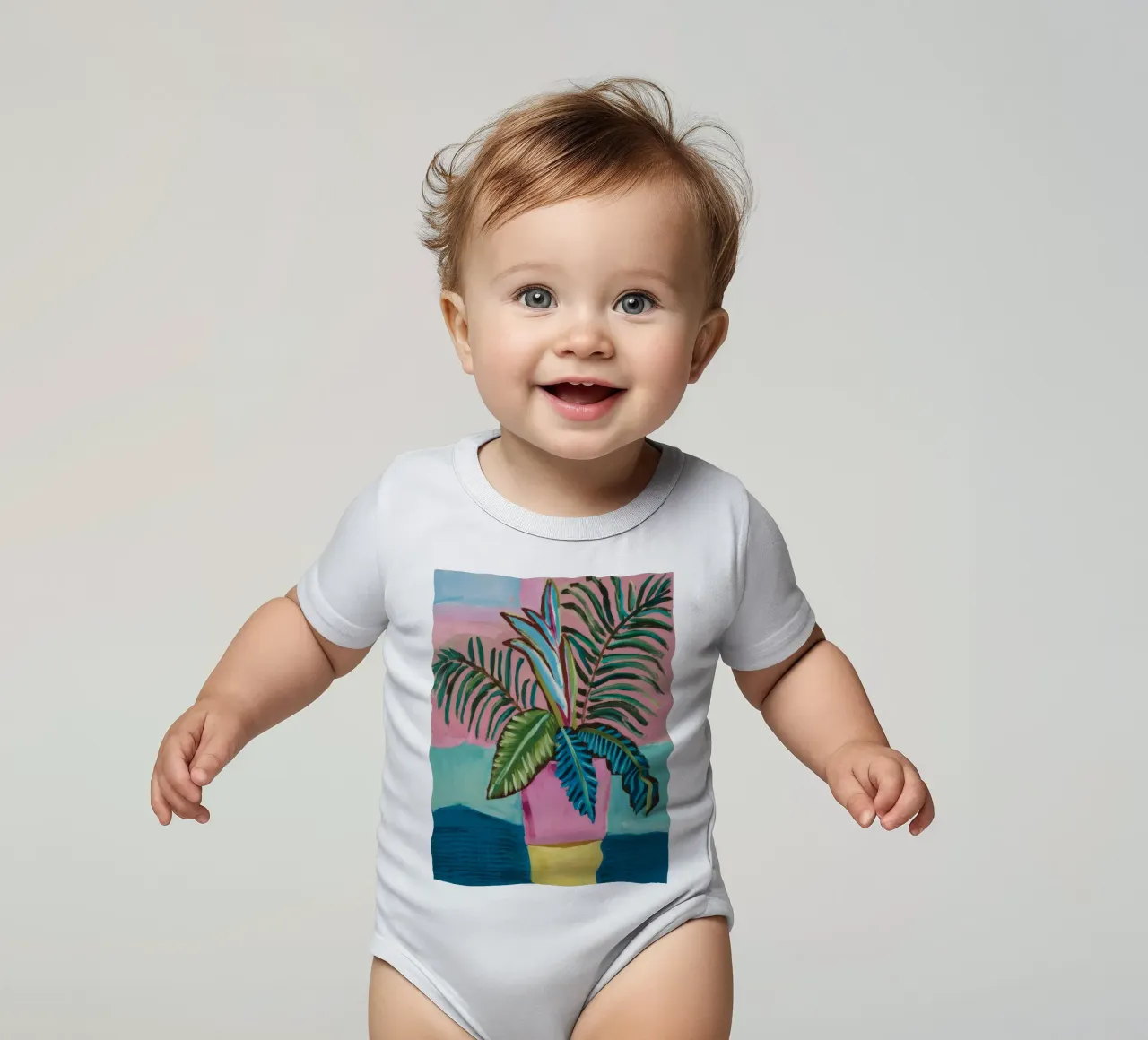 Picco delle palme Quiete body neonato maniche corte da Vivid Reverie