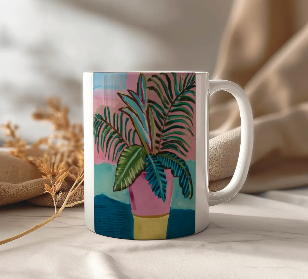 Picco delle palme Quiete tazza in ceramica da Vivid Reverie