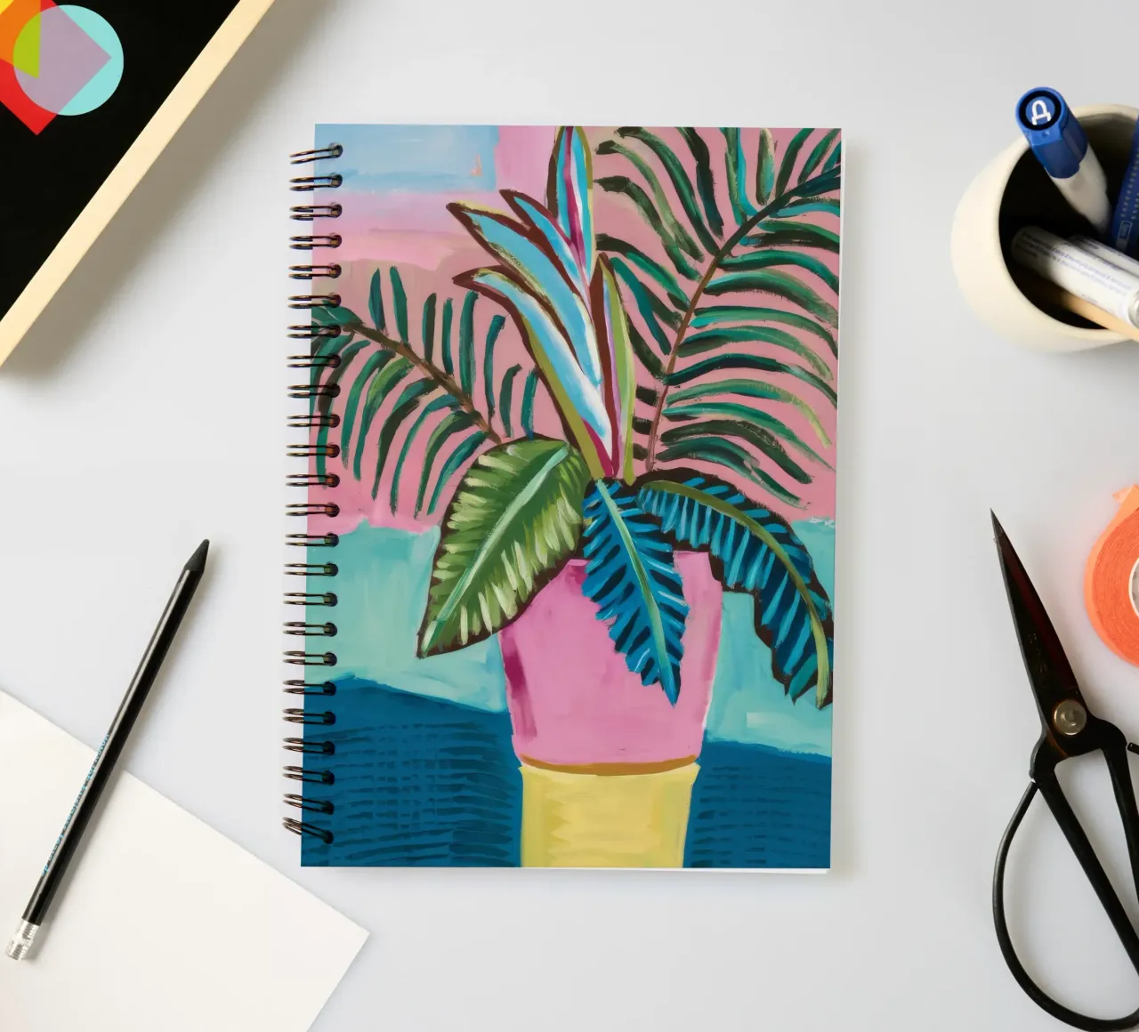 Palm Peak Stillness spiral notebook by Vivid Reverie