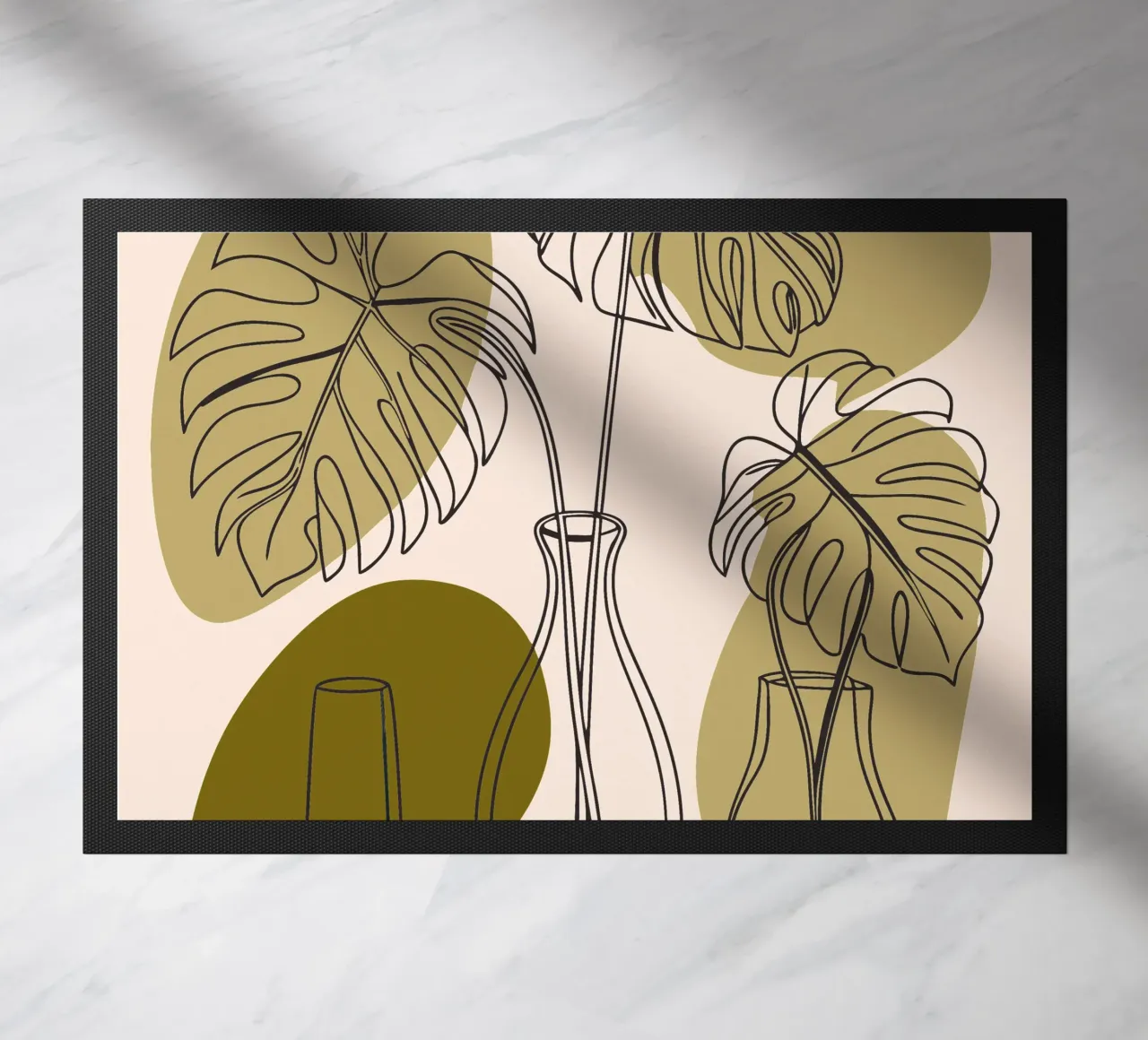 Tre fiori di Monstera zerbino da RELAXING TOUCH