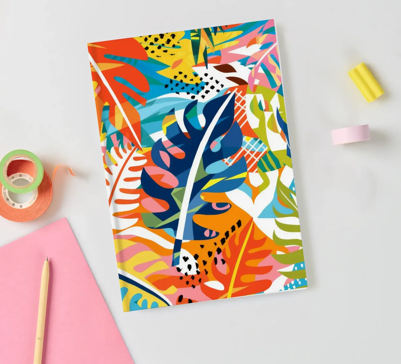 Tropisches Sport-Doodle Notizbuch von Grande Serene