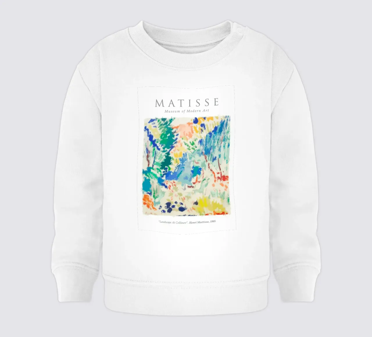 Paesaggio Matisse Colore felpa neonato da Stev Shop