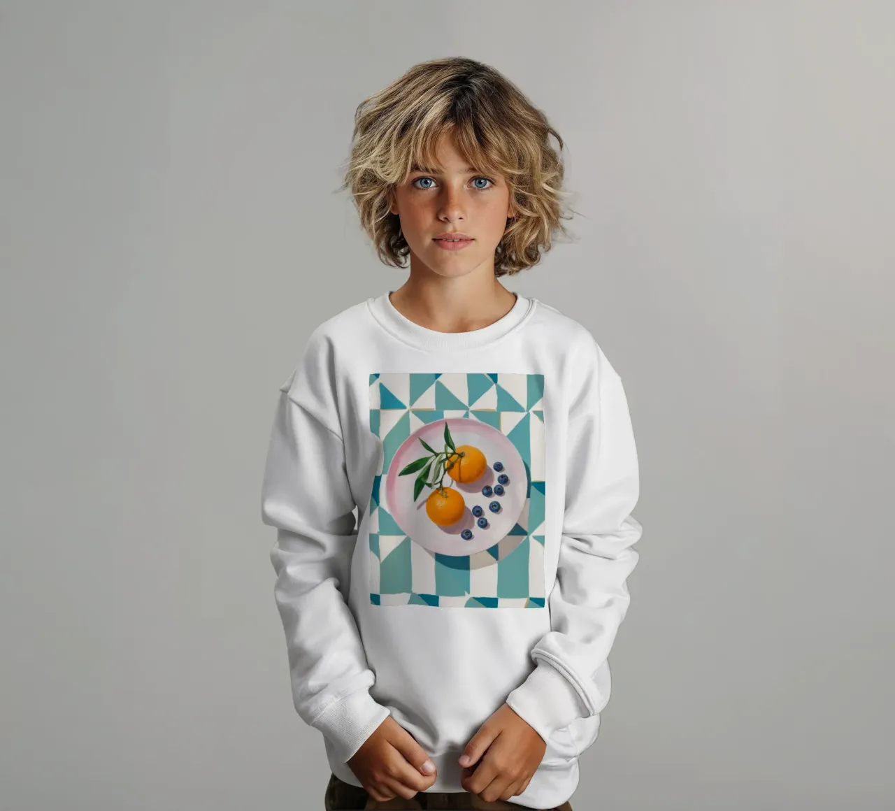 Agrumi e bacche Stillness felpa bambino da Lumie Layers