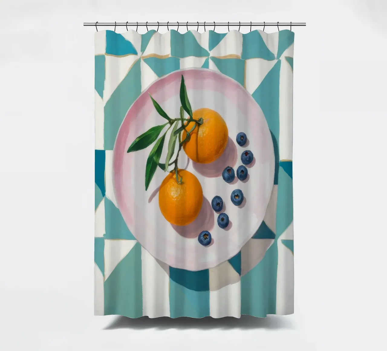 Agrumi e bacche Stillness tenda da doccia da Lumie Layers