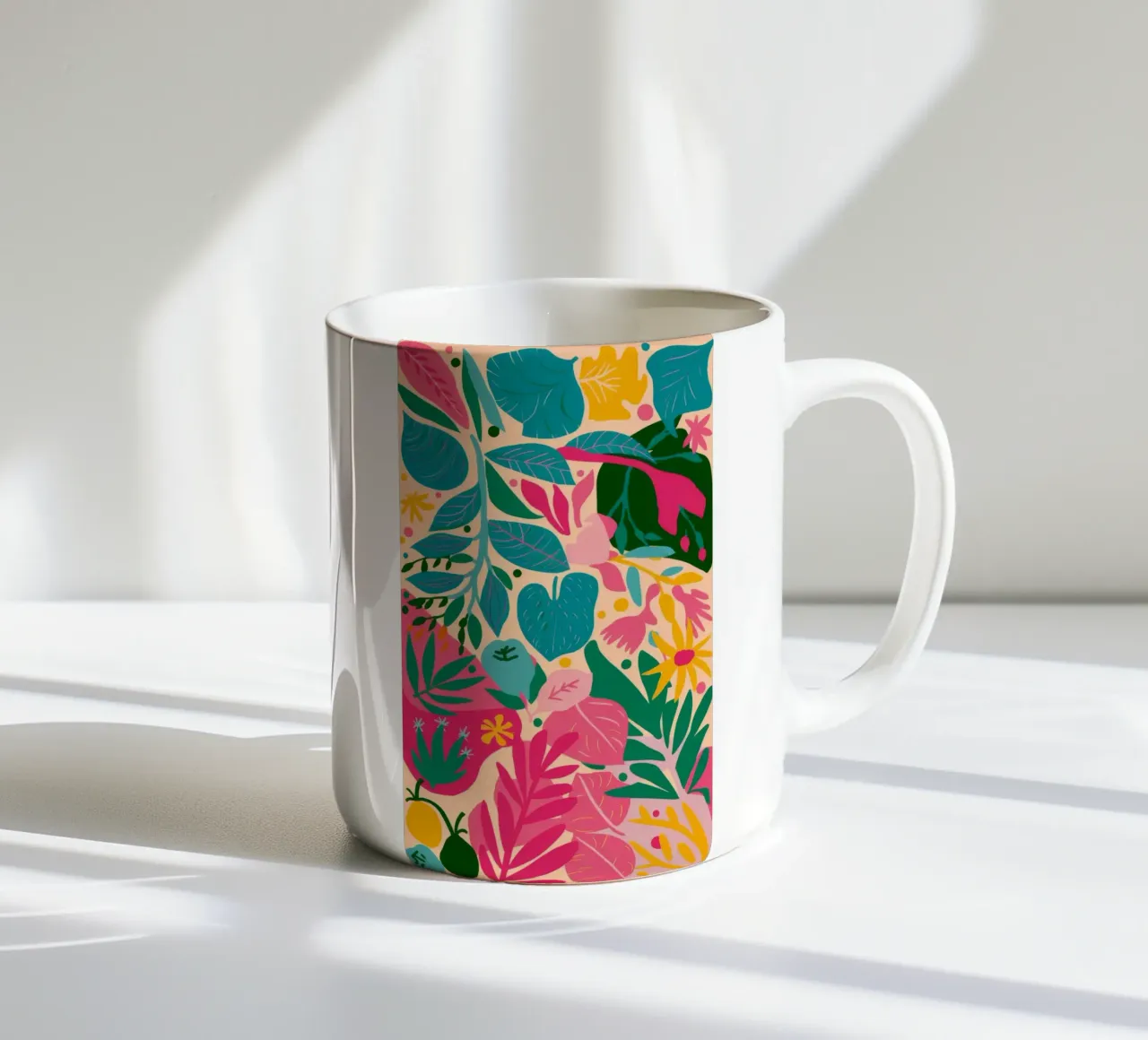 Strati tropicali pastello tazza in ceramica da Grande Serene