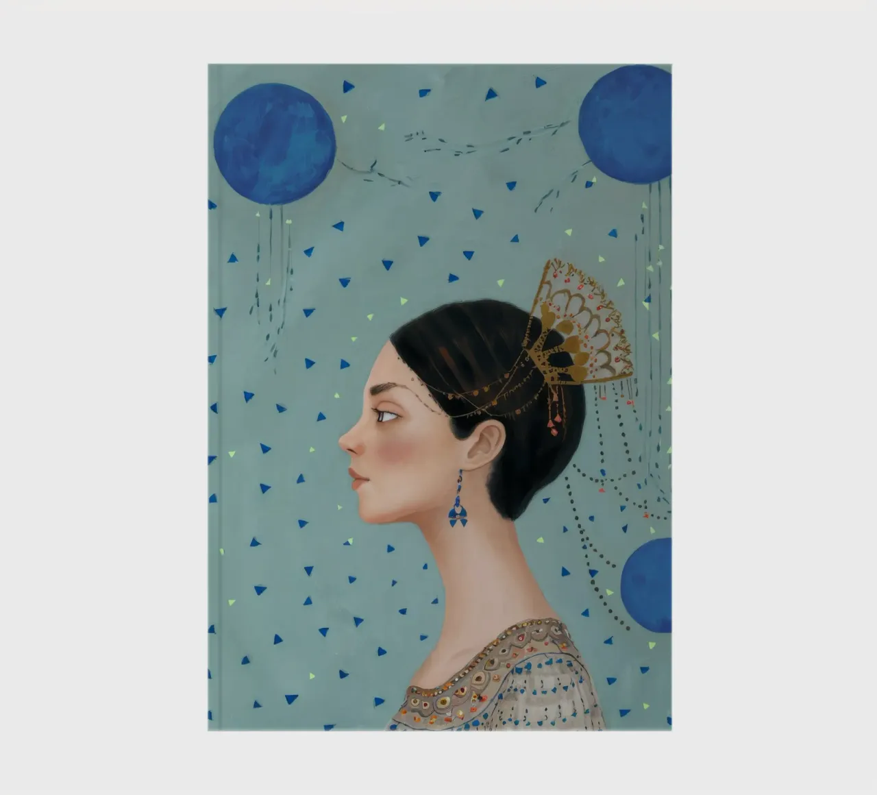 Pearl Orb Profile notebook by Vivid Reverie