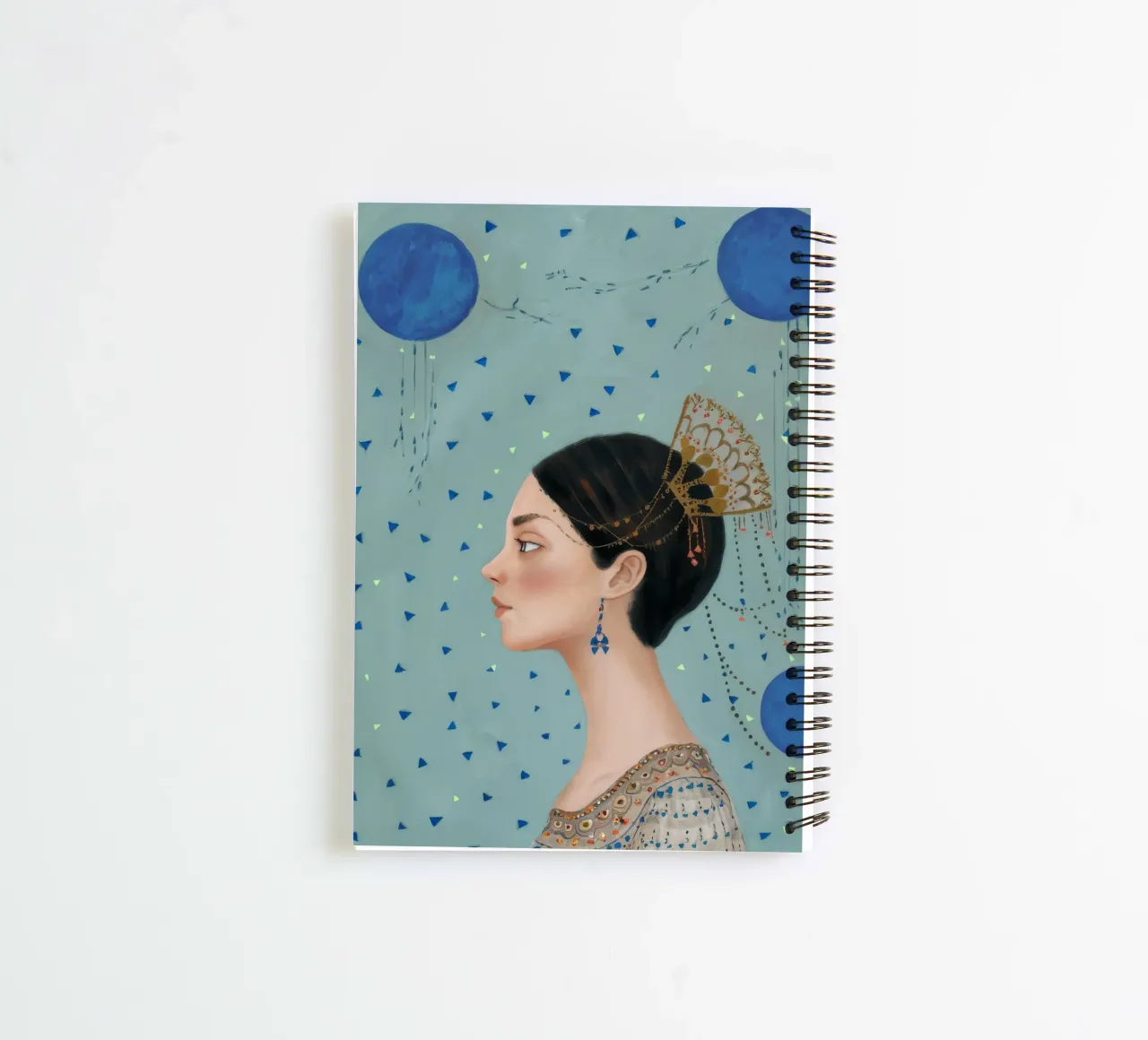 Pearl Orb Profile spiral notebook by Vivid Reverie