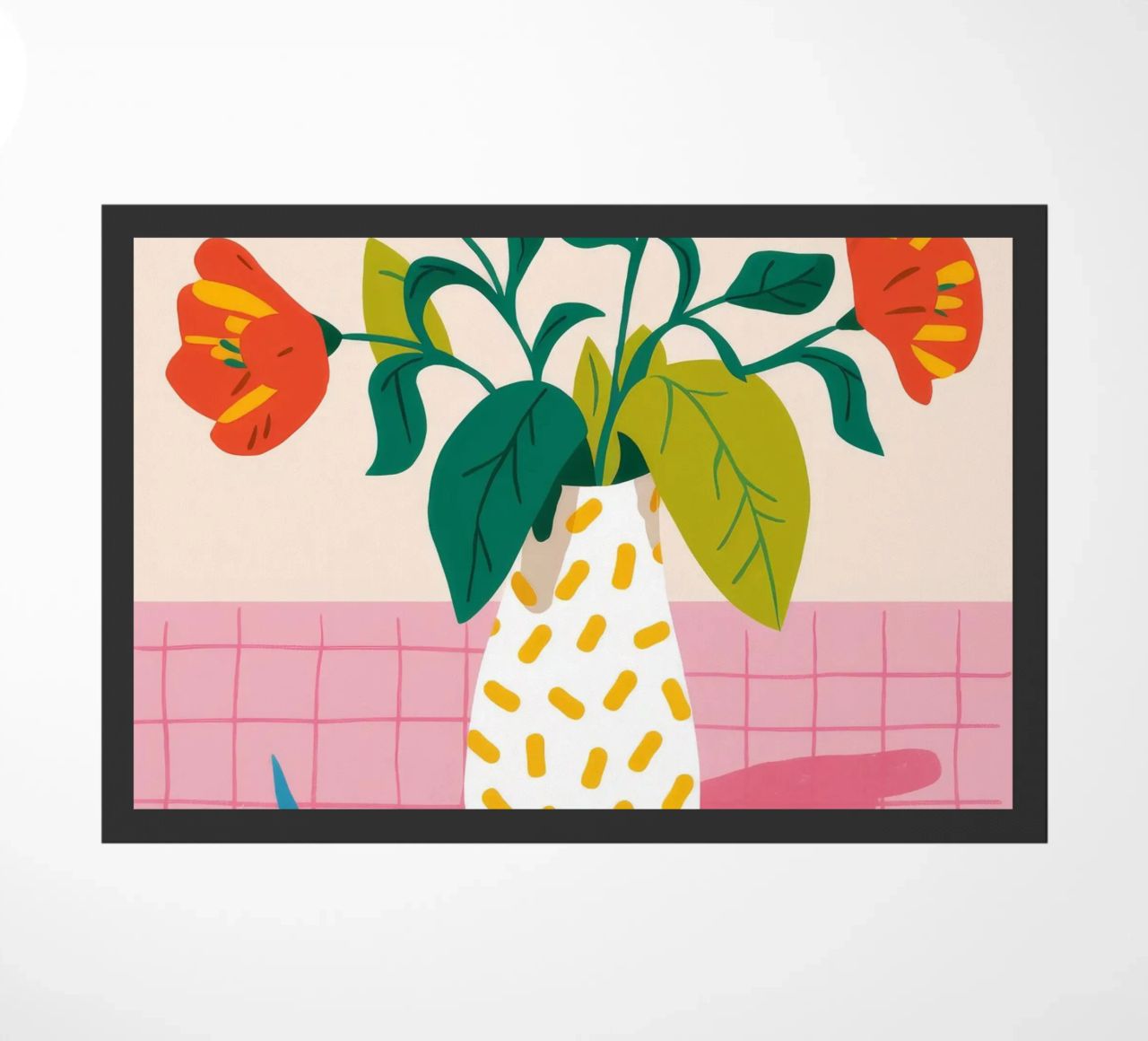 Vignetta di fiori piastrellati zerbino da Moonlite Desire