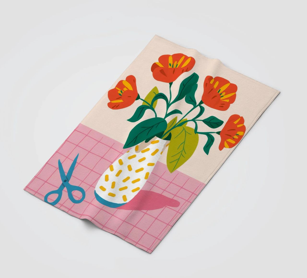 Vignetta di fiori piastrellati coperta in pile da Moonlite Desire