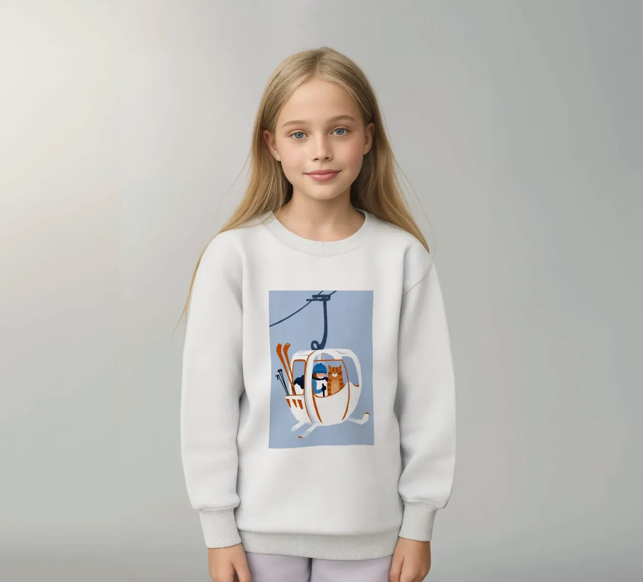 Gatti degli impianti di risalita felpa bambino da Lumie Layers