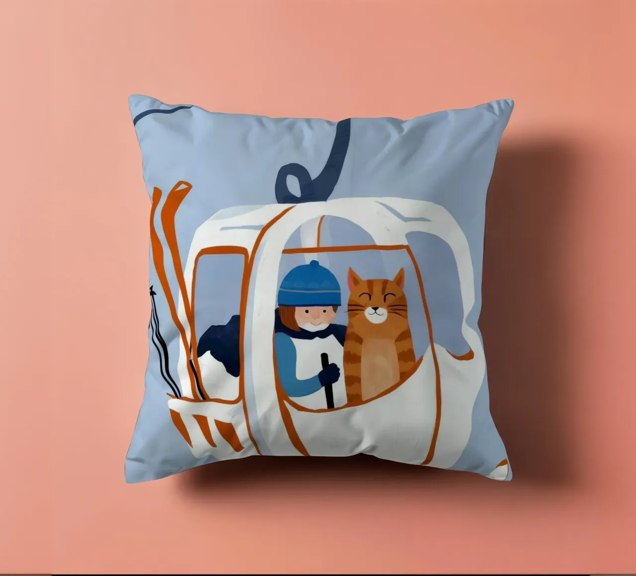 Gatti degli impianti di risalita cuscino da Lumie Layers
