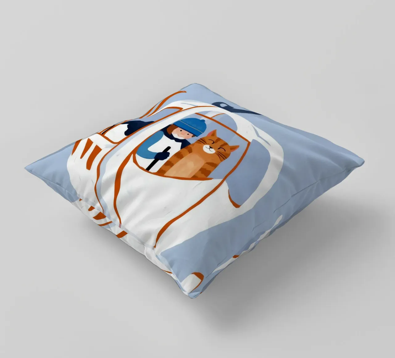 Gatti degli impianti di risalita cuscino da Lumie Layers