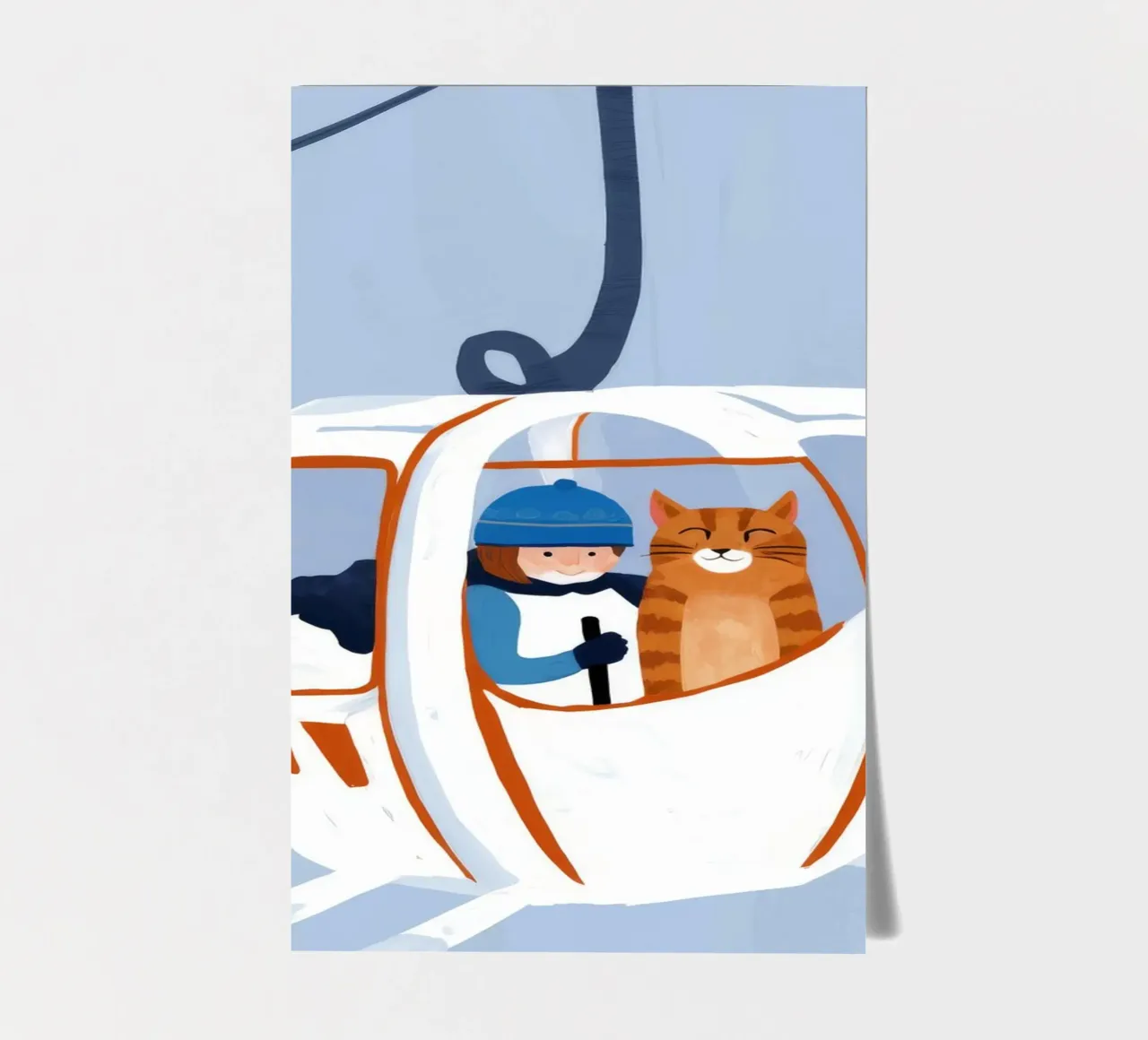 Ski Lift Cats sticker sheet by Lumie Layers