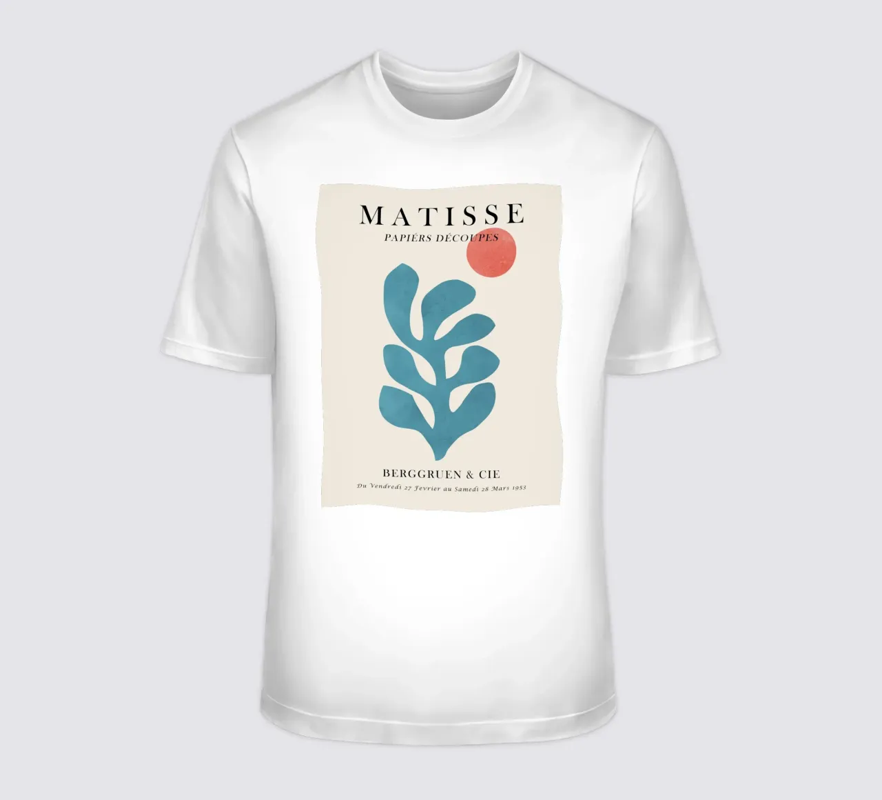 blue coral and orange t-shirt by Stev Shop
