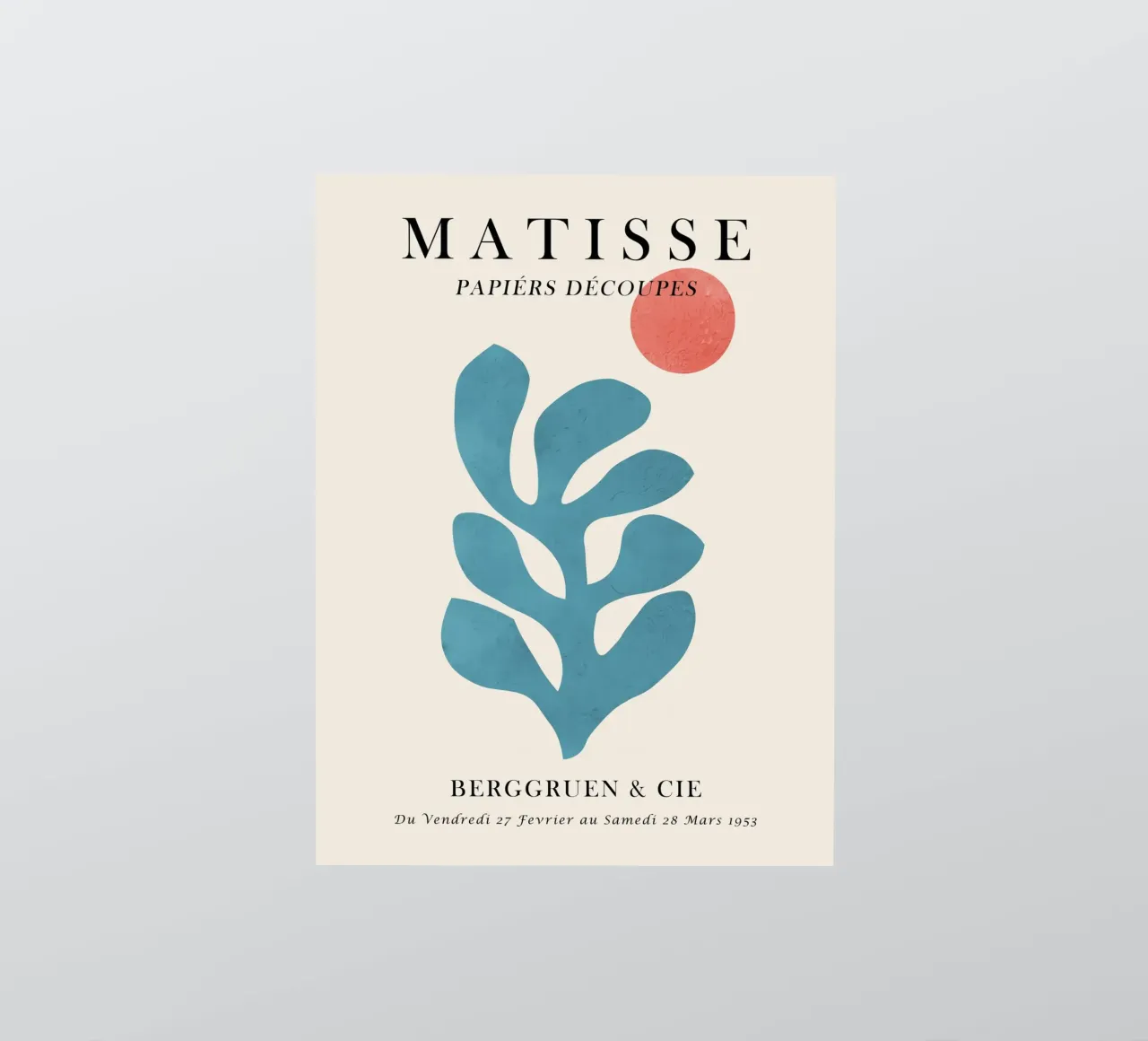 blue coral and orange sticker by Stev Shop