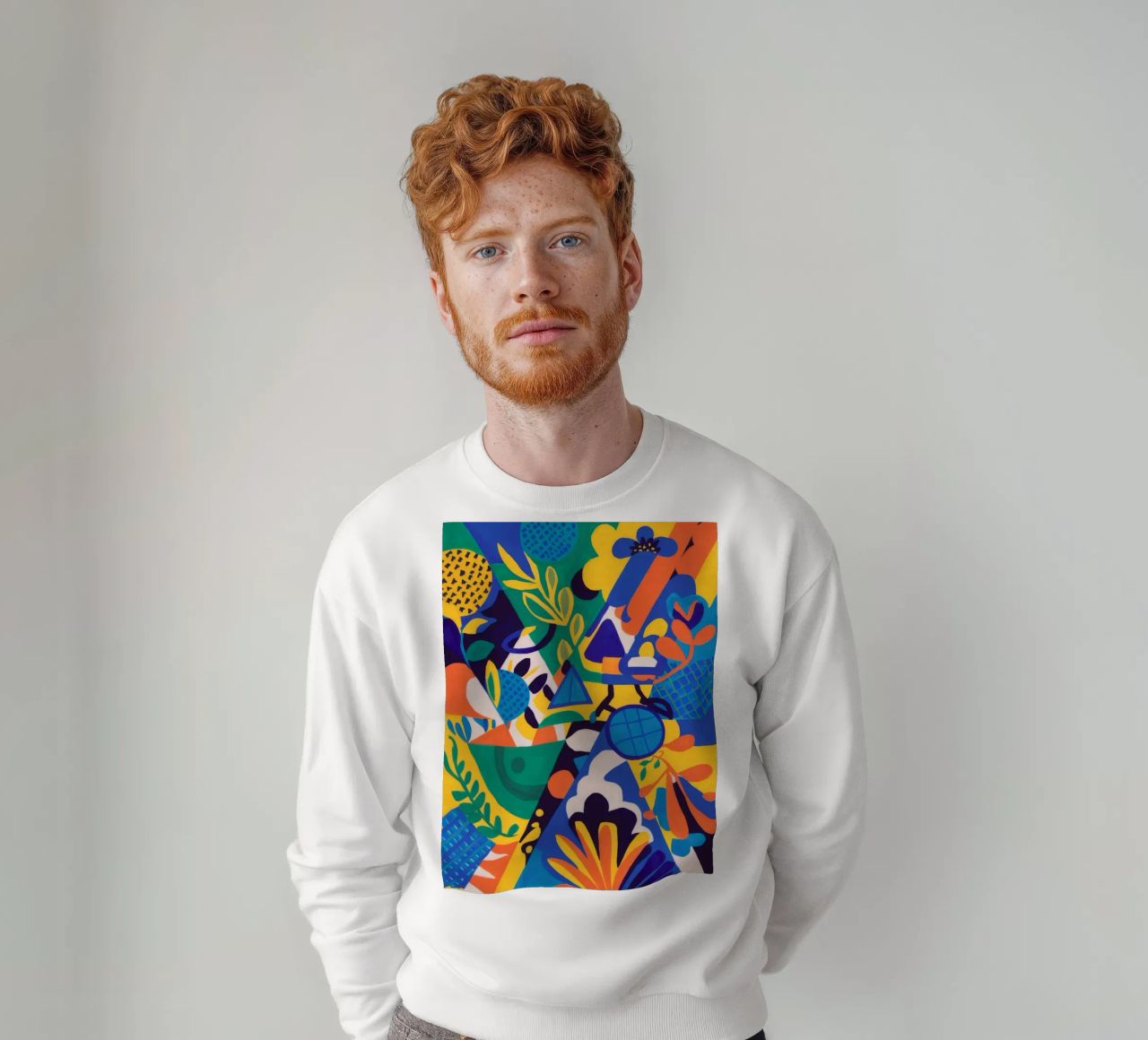 Fusion géométrique des fleurs sweat de Grande Serene