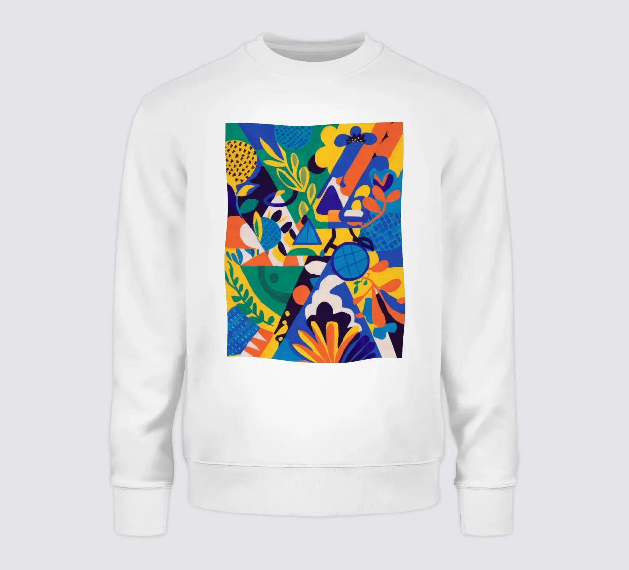 Fusione geometrica di fiori felpa da Grande Serene