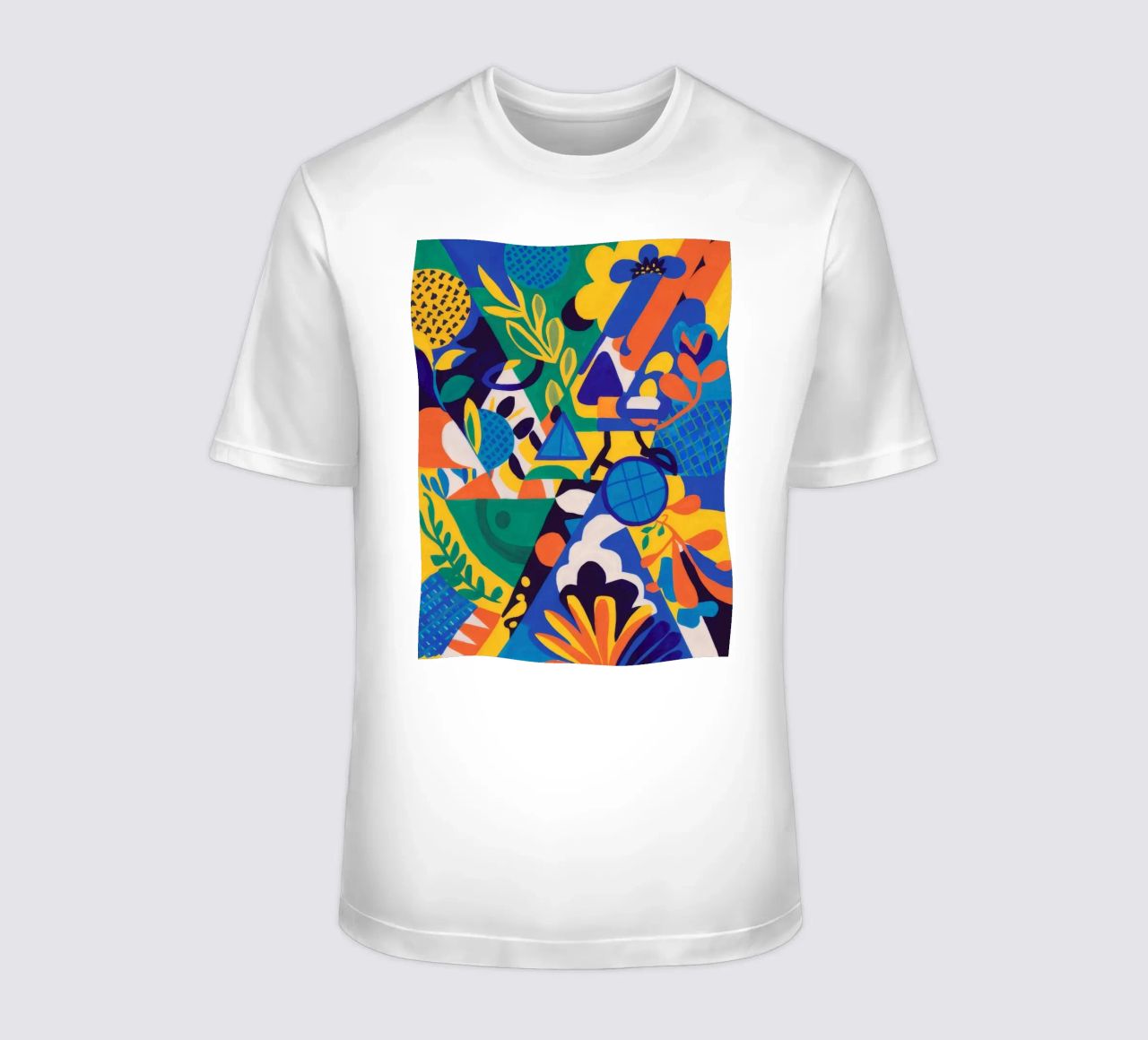 Fusione geometrica di fiori t-shirt da Grande Serene