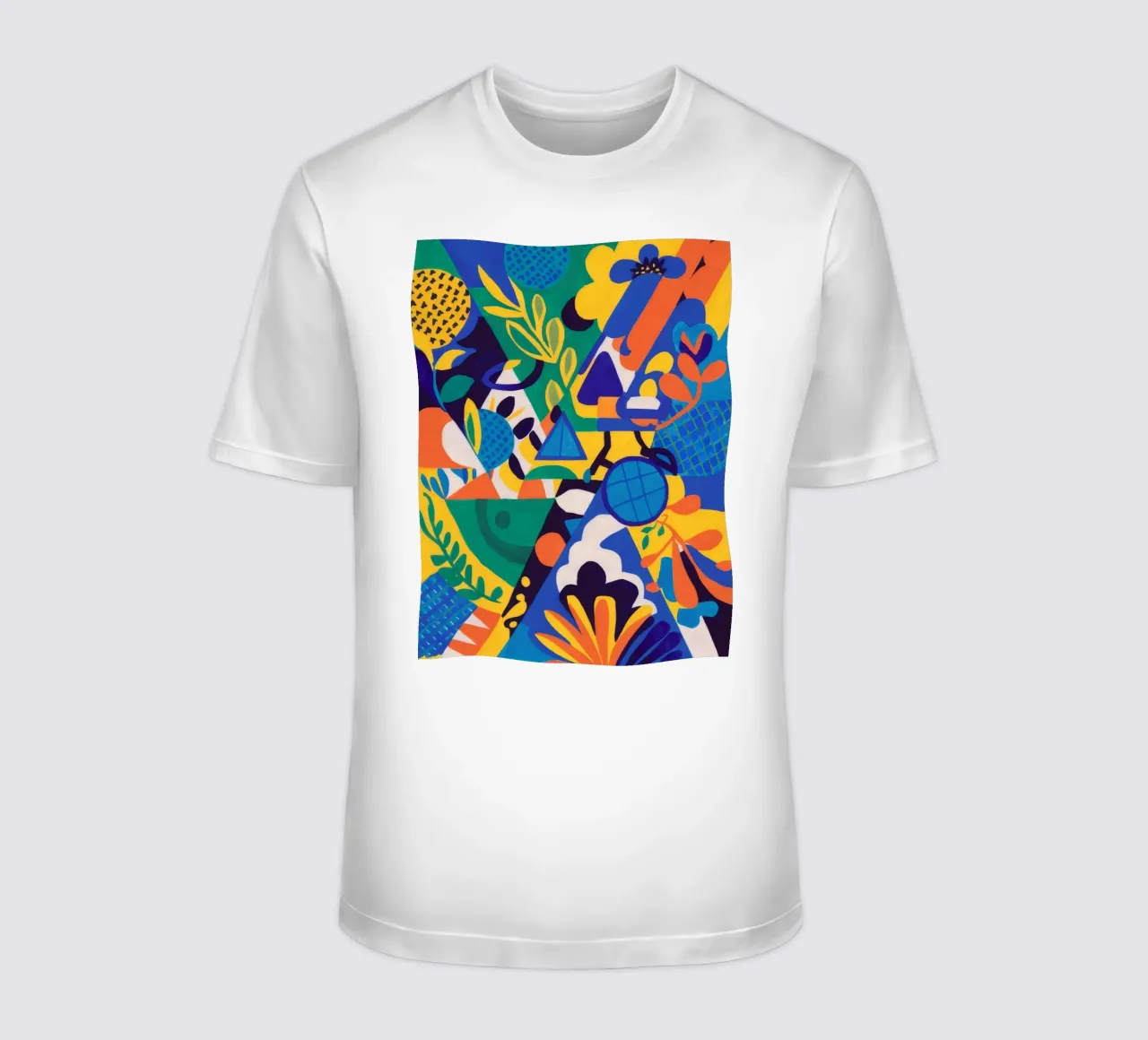 Fusione geometrica di fiori t-shirt da Grande Serene