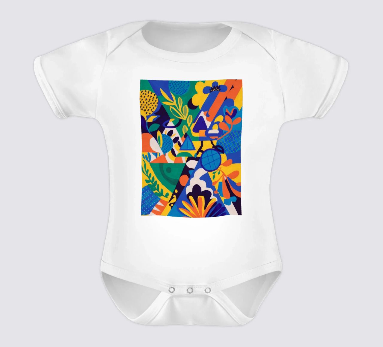 Fusion géométrique des fleurs body bébé de Grande Serene