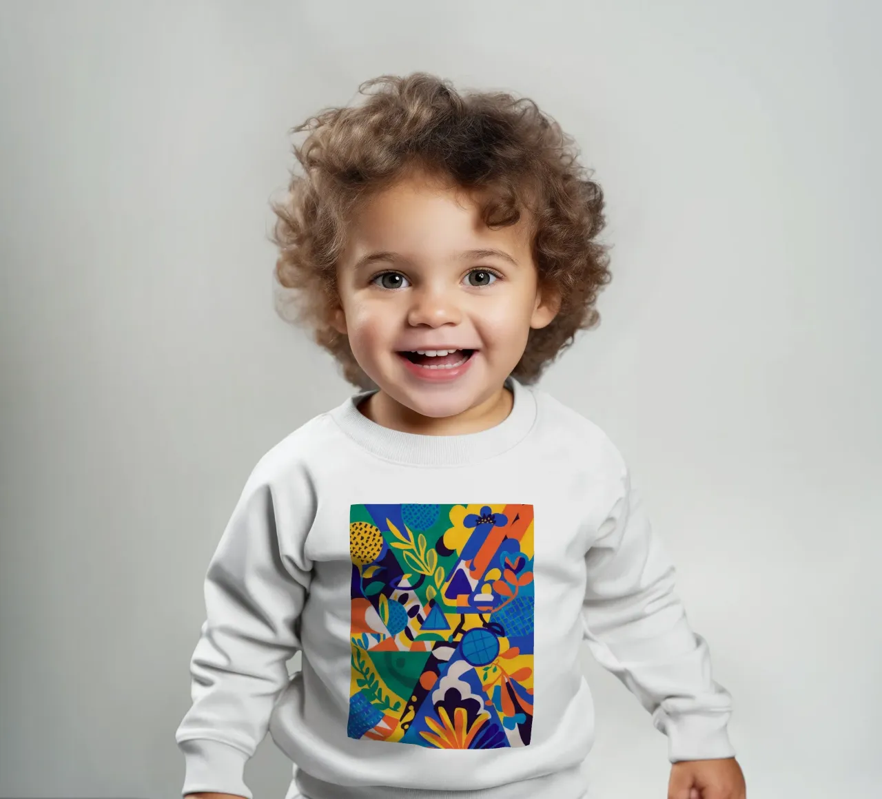 Geometrische Blüte Fusion Baby Sweatshirt von Grande Serene