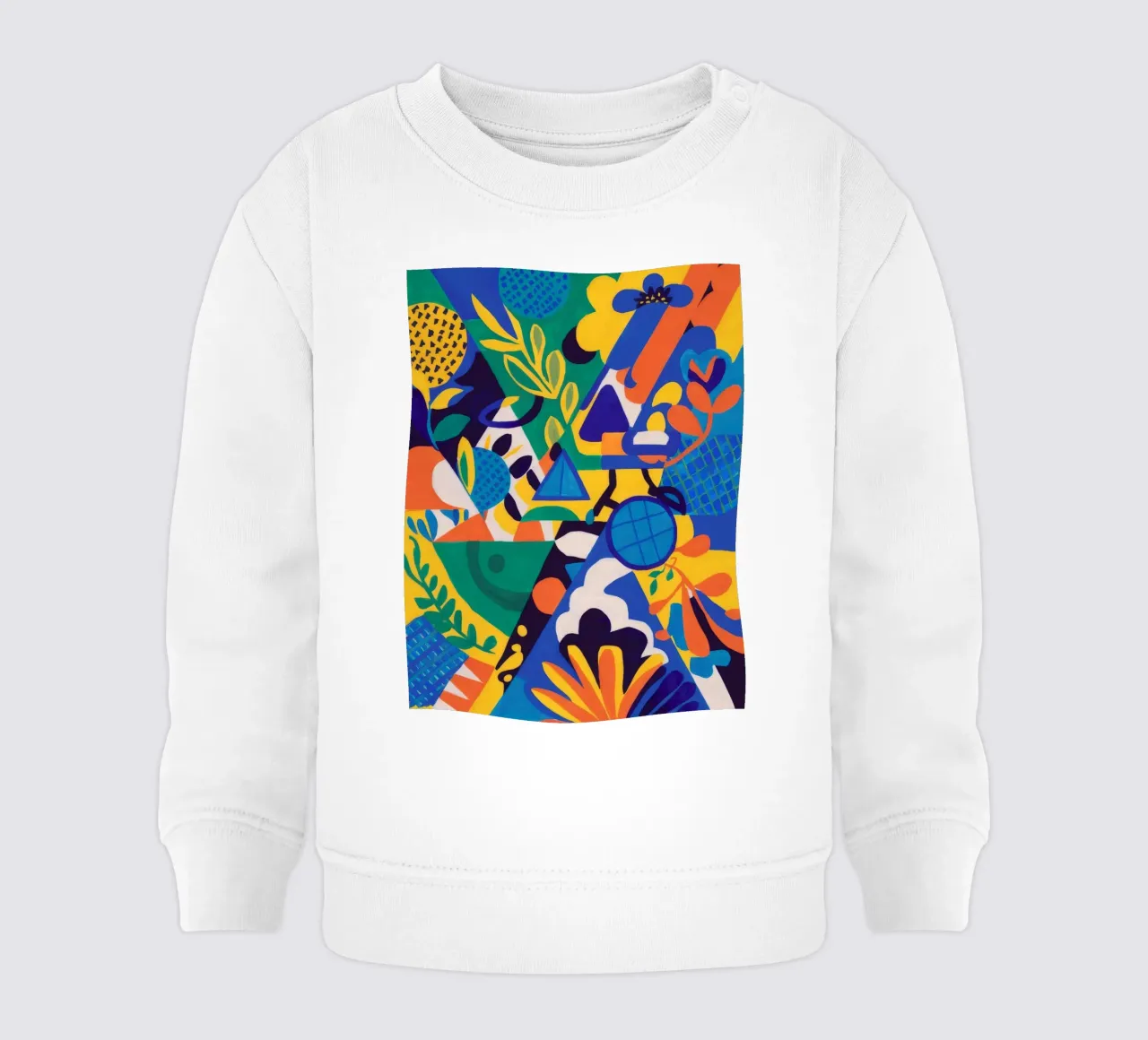 Geometrische Blüte Fusion Baby Sweatshirt von Grande Serene