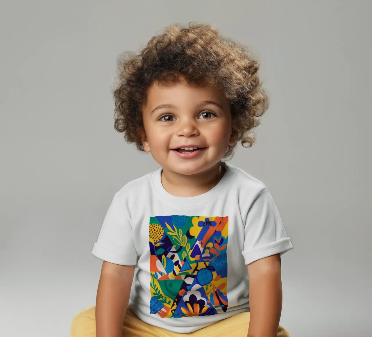 Fusione geometrica di fiori maglietta neonato da Grande Serene