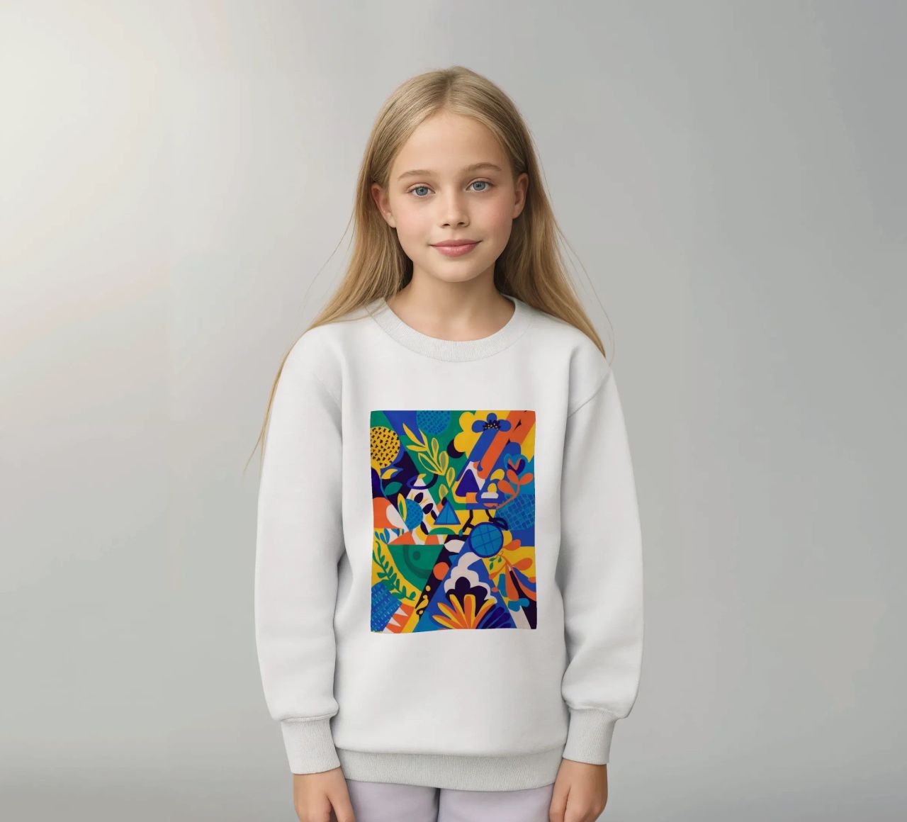 Fusione geometrica di fiori felpa bambino da Grande Serene