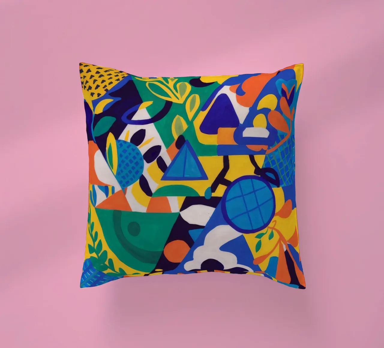 Fusione geometrica di fiori cuscino da Grande Serene