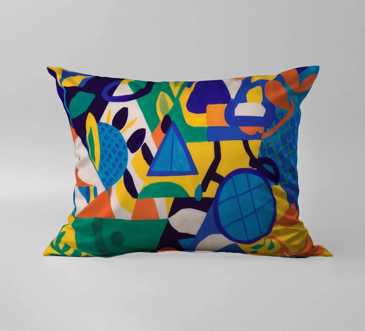 Fusione geometrica di fiori cuscino da Grande Serene