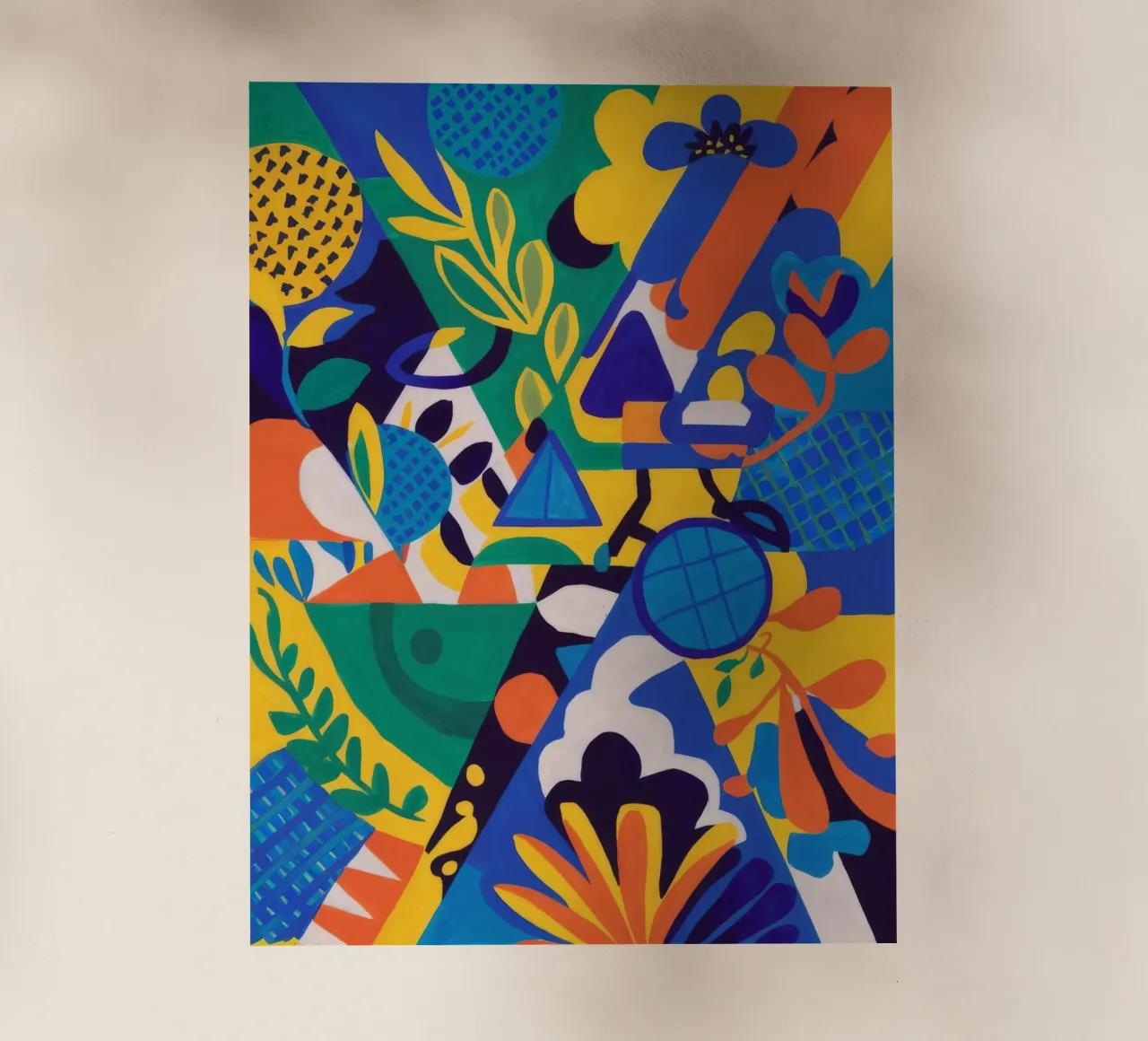 Fusione geometrica di fiori pellicola backlit da Grande Serene