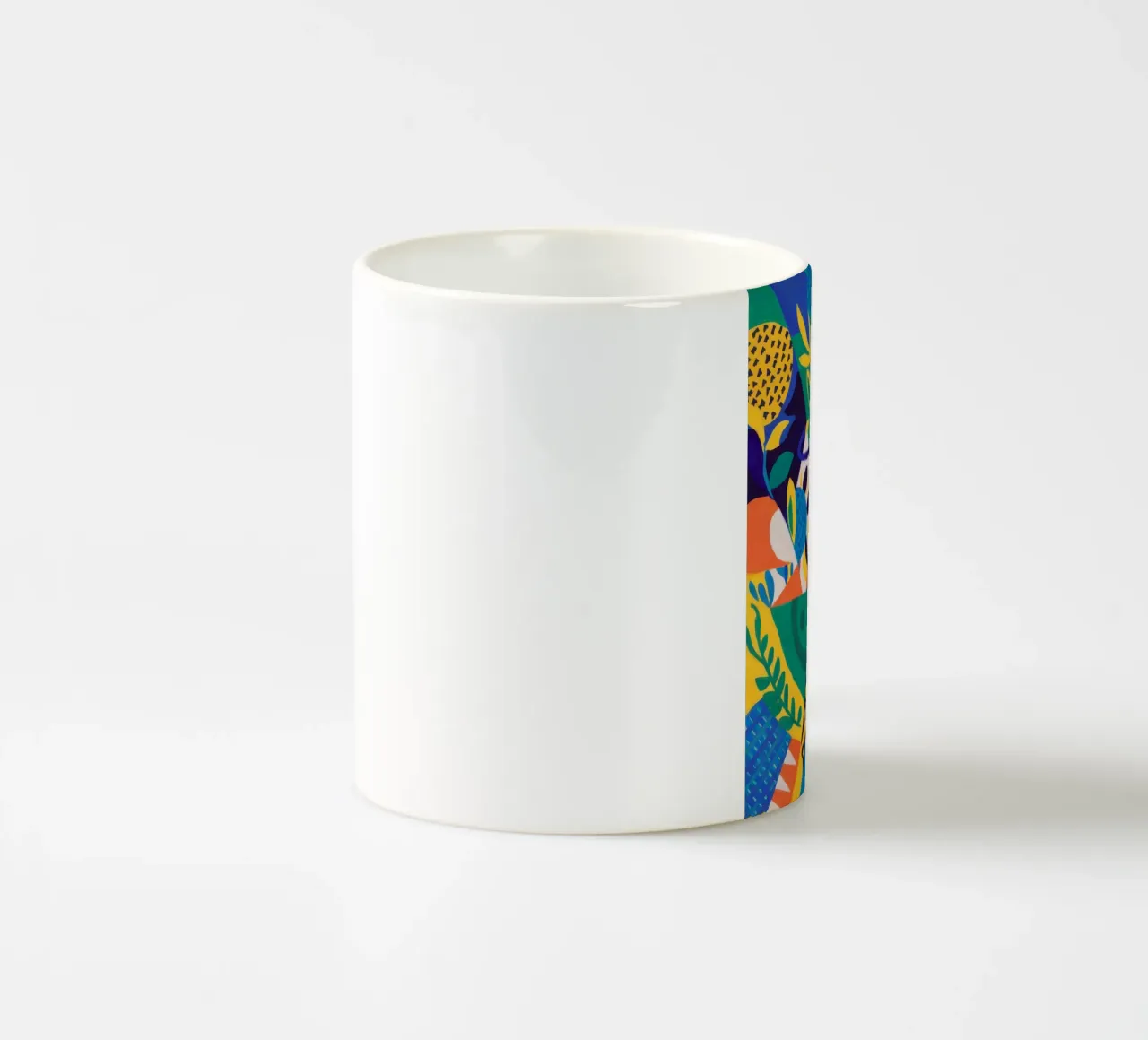 Fusión geométrica Bloom taza de cerámica de Grande Serene
