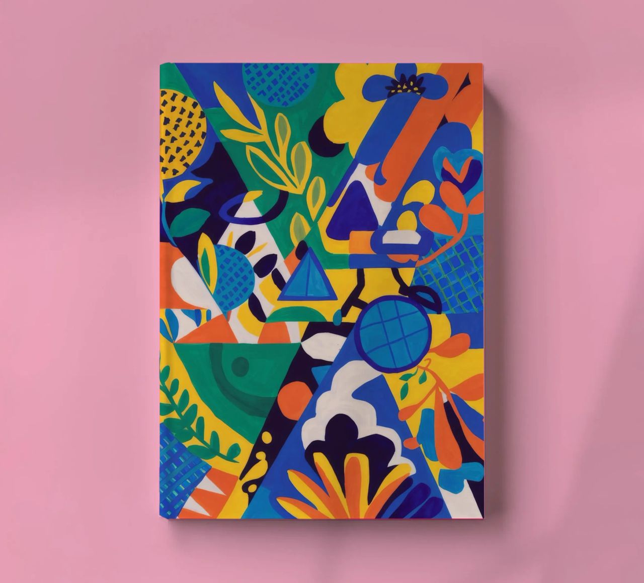 Fusion géométrique des fleurs carnet de notes de Grande Serene