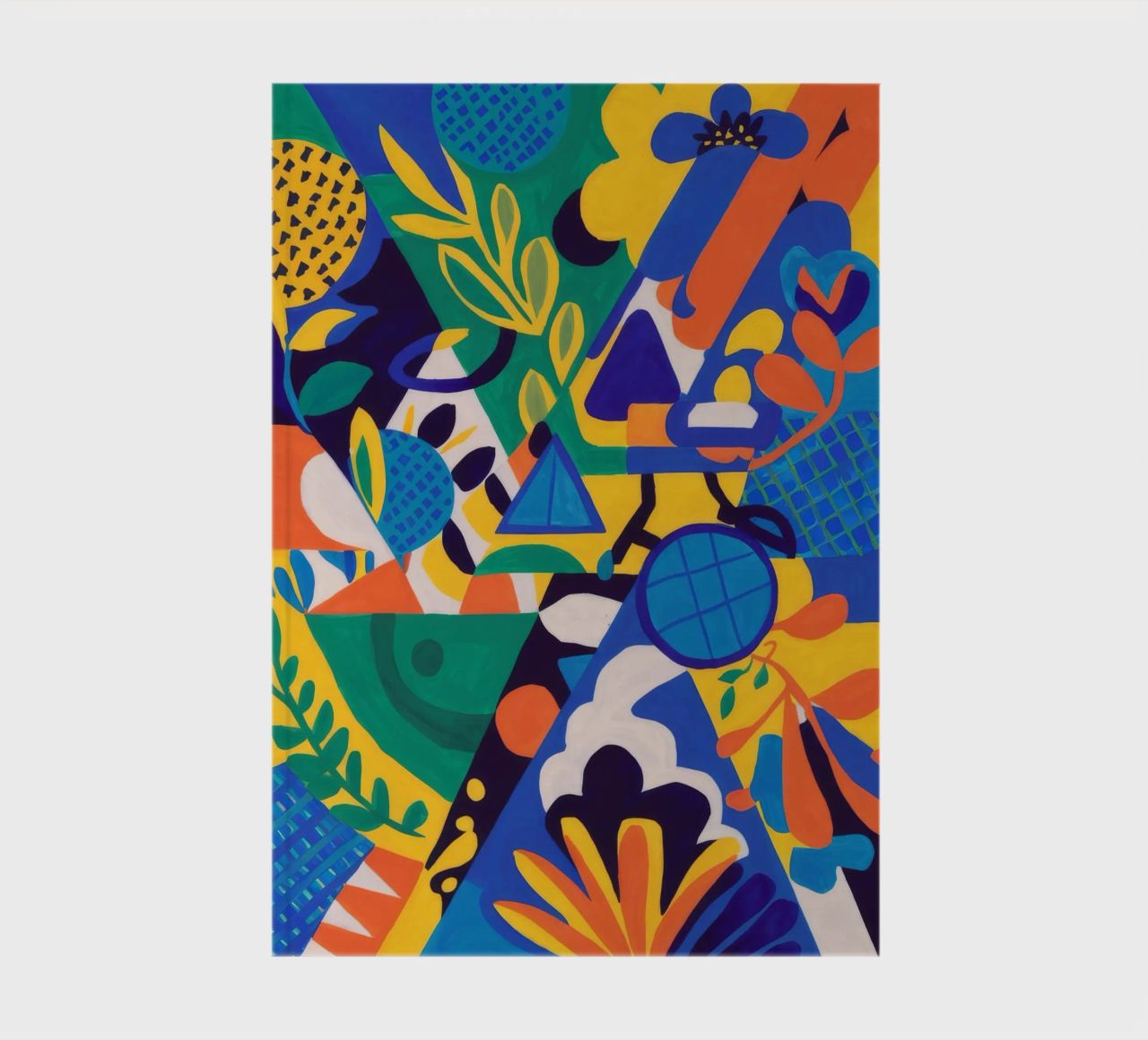 Fusion géométrique des fleurs carnet de notes de Grande Serene