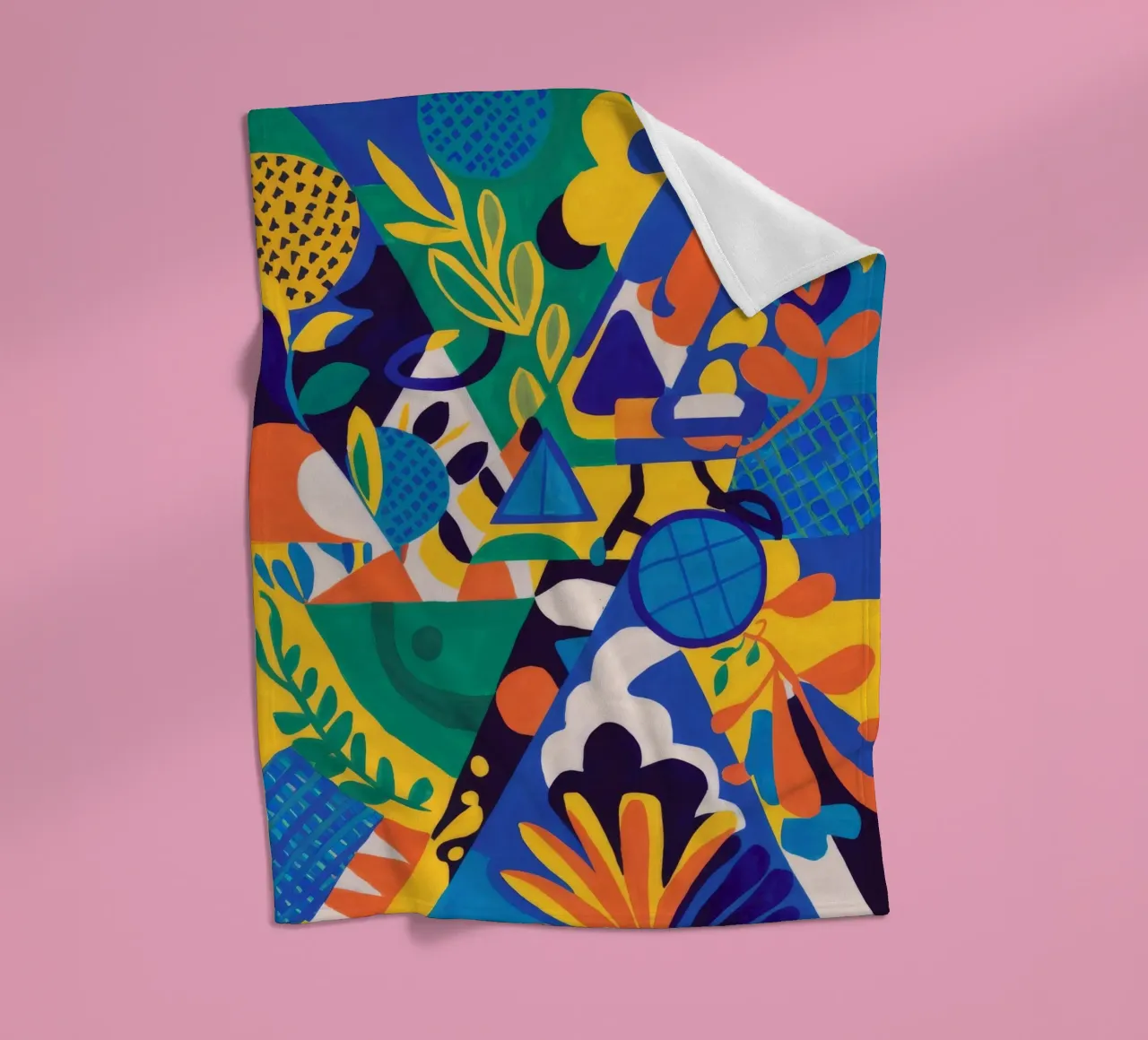 Fusione geometrica di fiori coperta in pile da Grande Serene