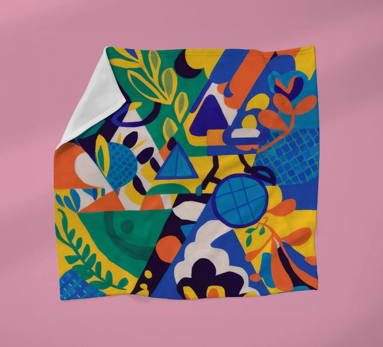 Fusione geometrica di fiori coperta in pile da Grande Serene