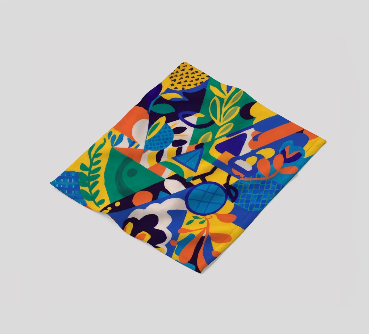 Fusione geometrica di fiori coperta in pile da Grande Serene