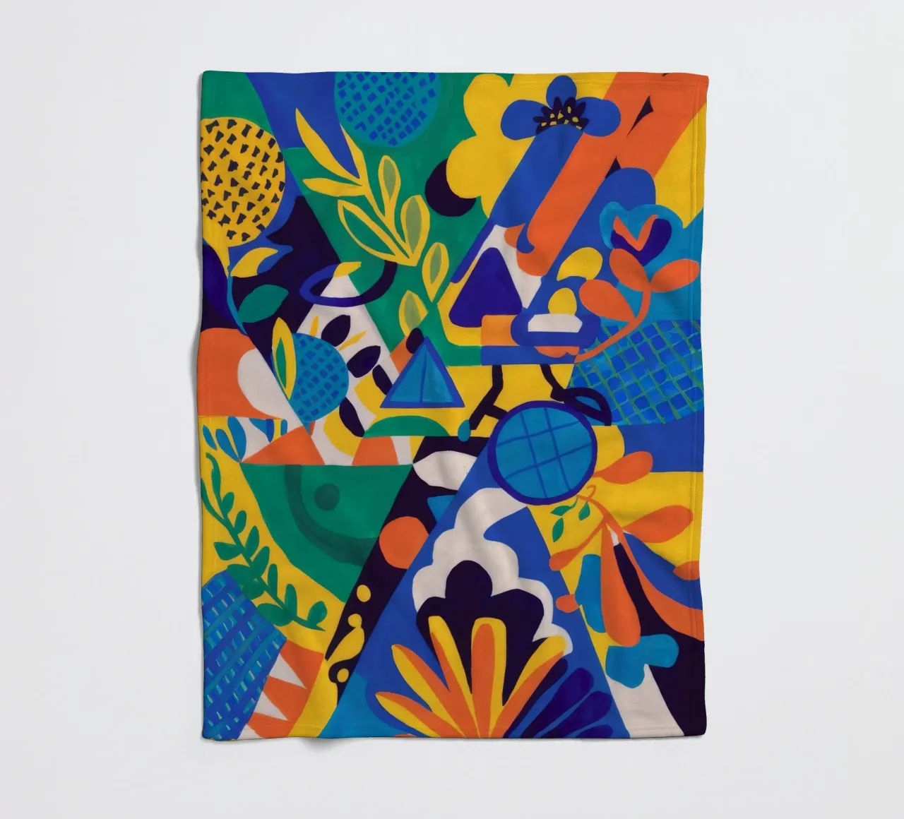 Fusione geometrica di fiori coperta in pile da Grande Serene