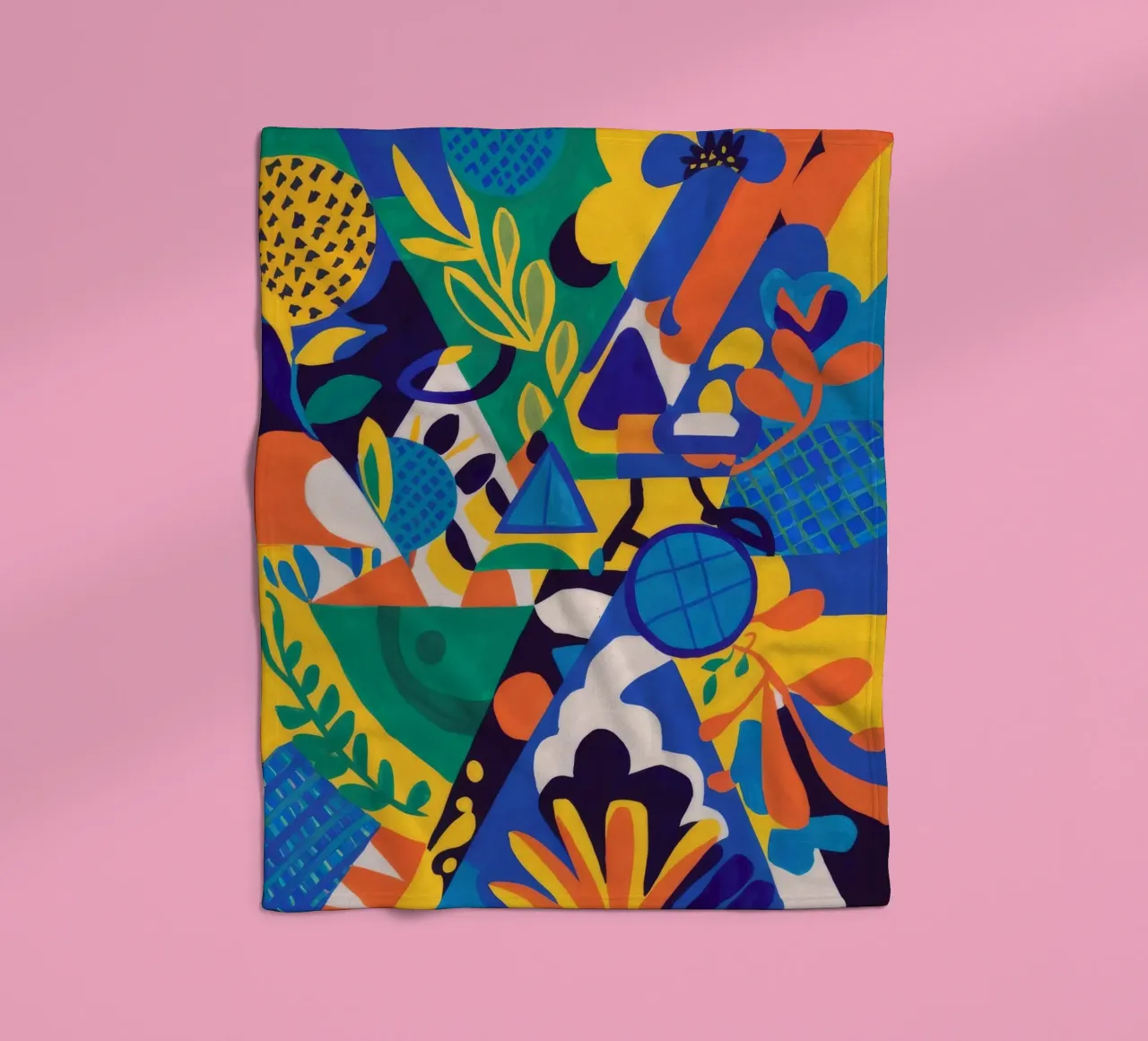 Fusione geometrica di fiori coperta in pile da Grande Serene