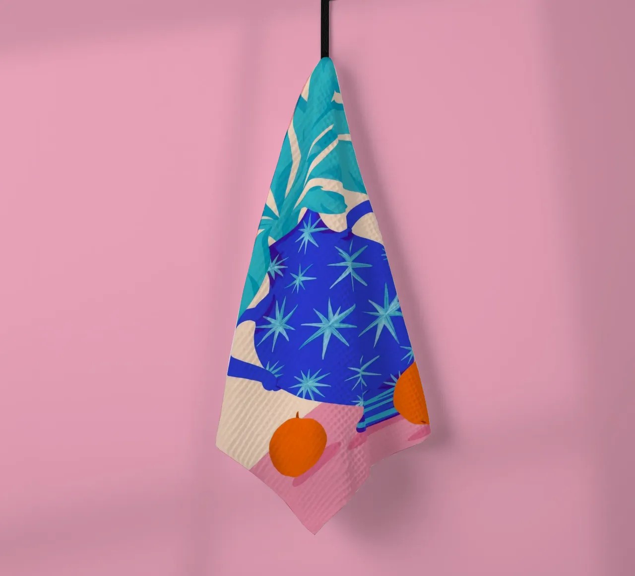 Foglia di cobalto Majesty canovaccio da cucina da Moonlite Desire